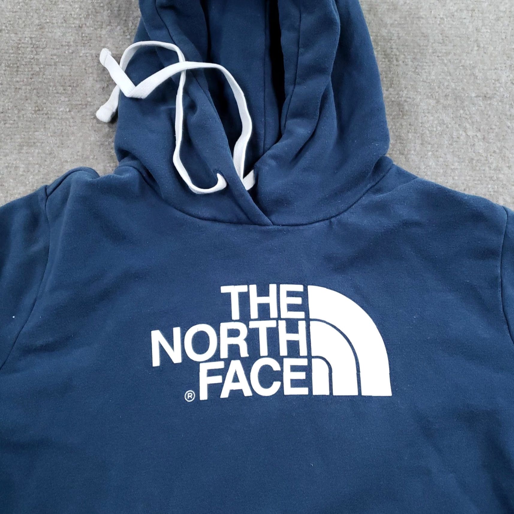 The North Face The North Face Hoodie Womens Small Blue Pullover Logo Sweatshirt Kangaroo Pocket Size S / US 4 / IT 40 - 7 Thumbnail