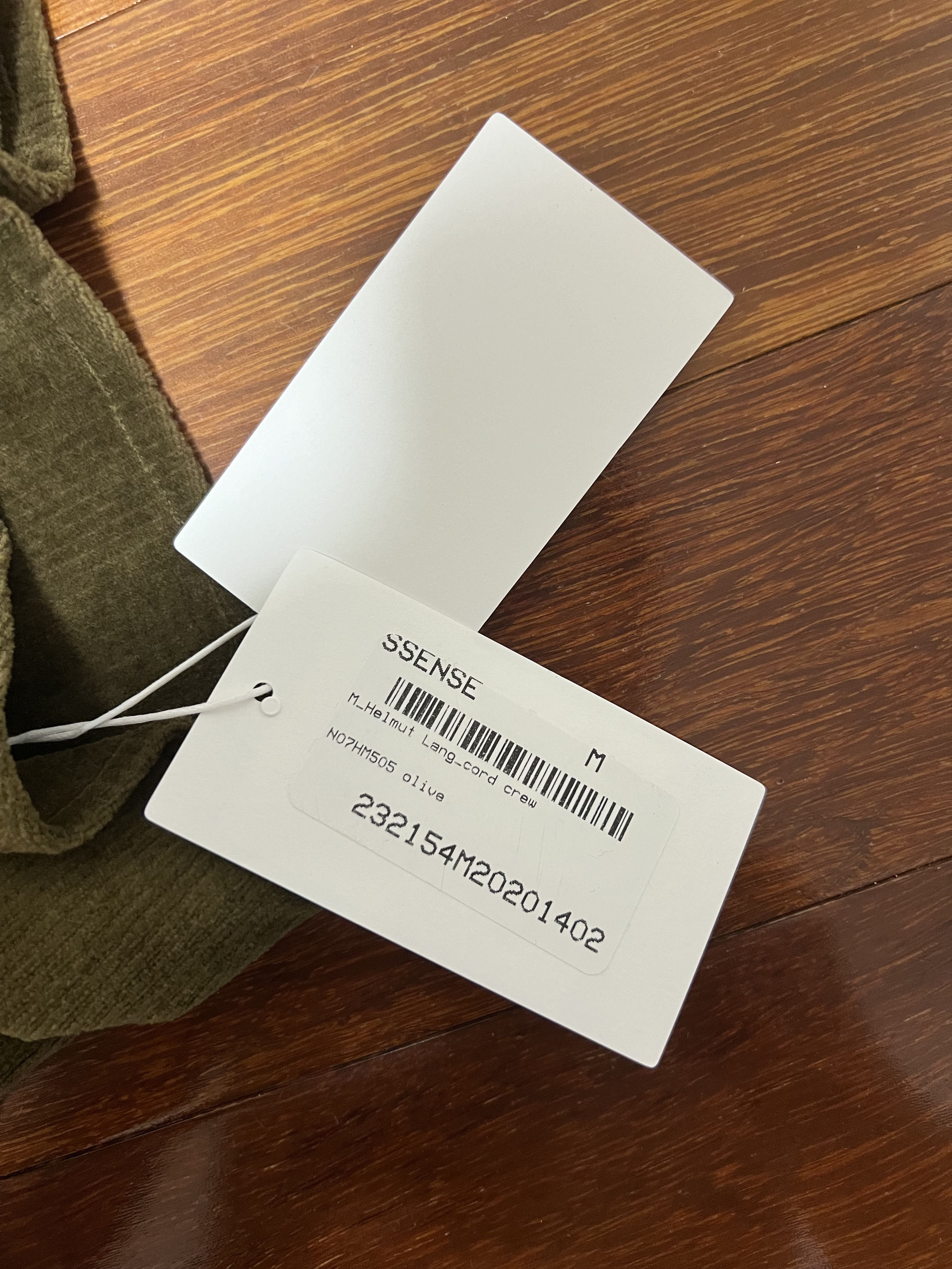 Helmut Lang 💚 Helmut Lang Cotton Velour Olive Half-Zip Sweatshirt NEW Size US M / EU 48-50 / 2 - 9 Thumbnail