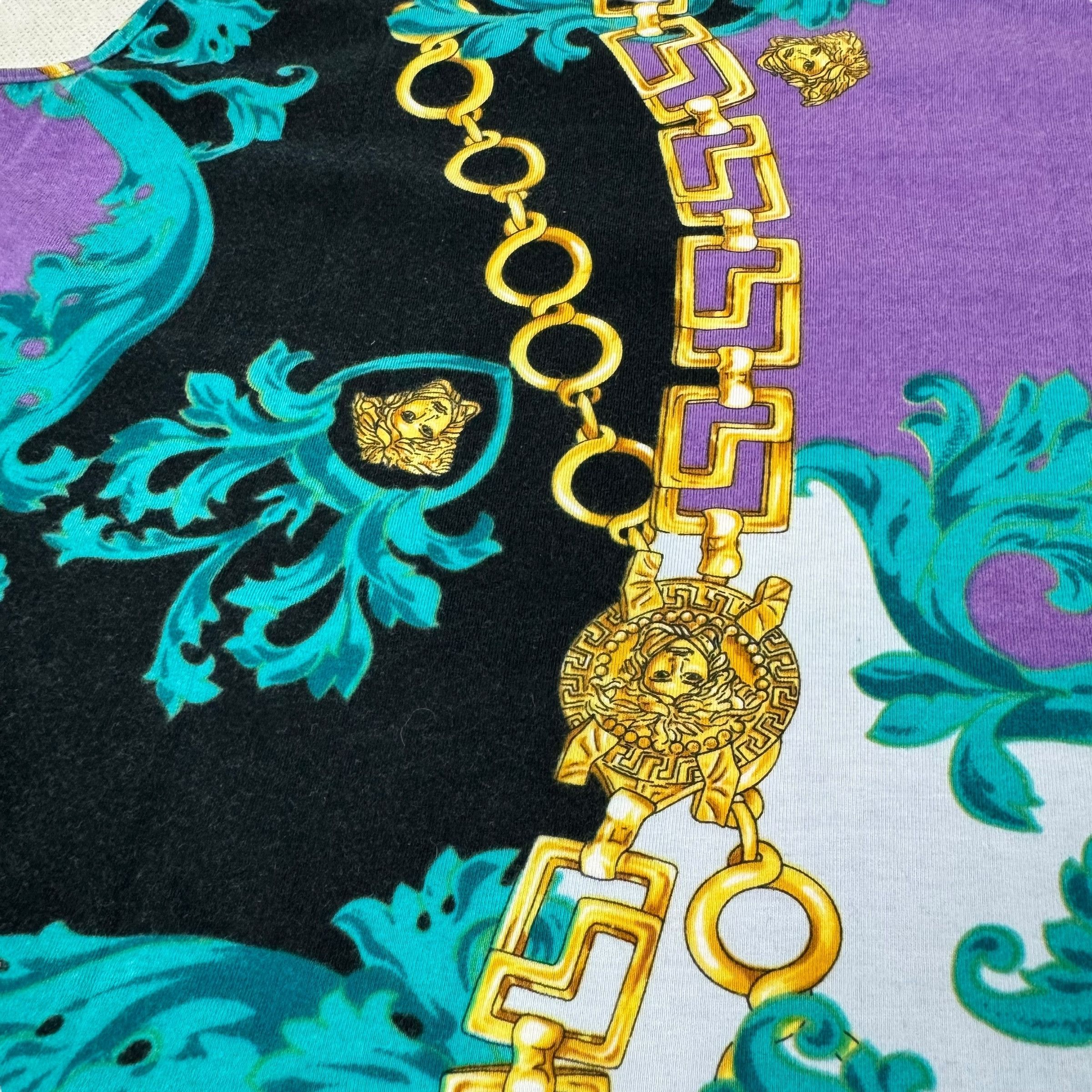 Versace × Vintage Versace Jeans Couture Women's Y2K Pullover Blouse S Size S / US 4 / IT 40 - 7 Thumbnail