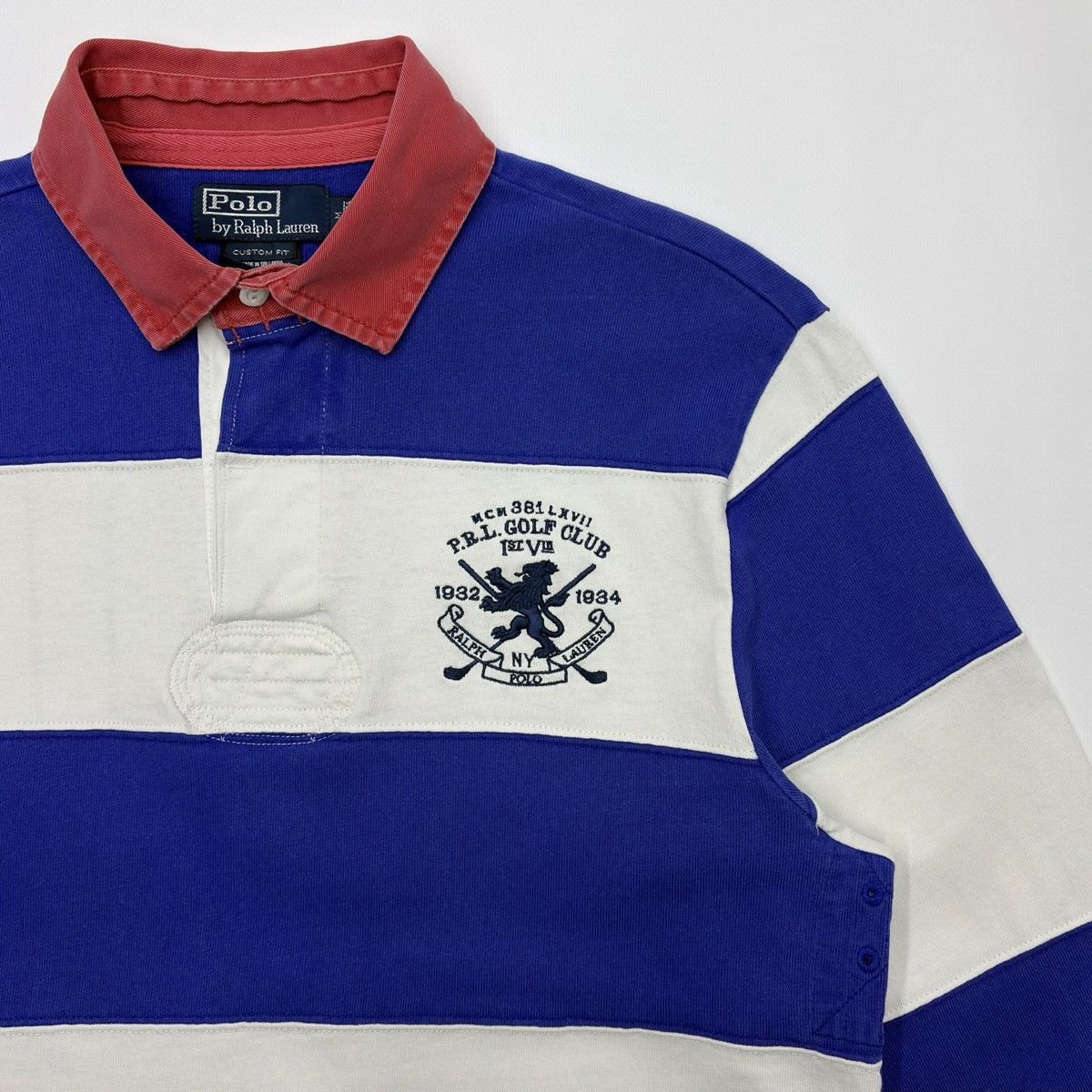 Polo Ralph Lauren Vintage Polo Ralph Lauren Striped Regby Long sleeve Size US M / EU 48-50 / 2 - 5 Thumbnail