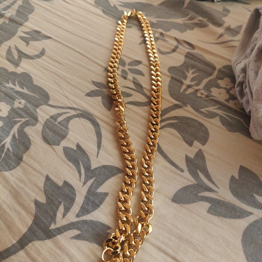 Jewelry Cuban Link Necklace 55-60cm ,8mm Size ONE SIZE - 4 Thumbnail