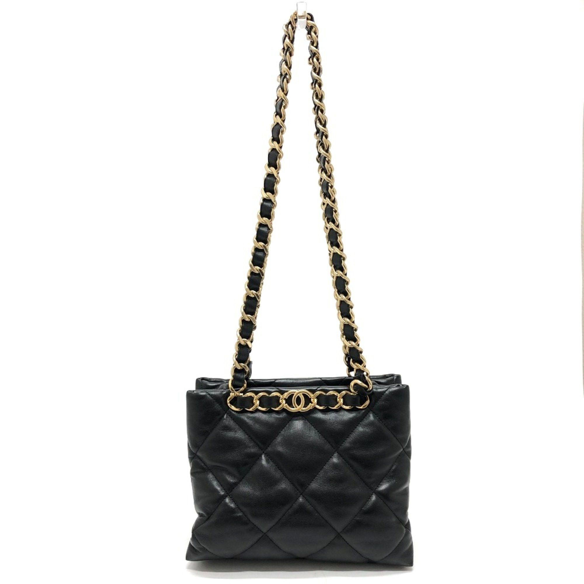 Chanel Chanel AS3502 CC Mark CC Chain bag Shoulder Shoulder Bag Black GoldHardware Size ONE SIZE - 1 Thumbnail