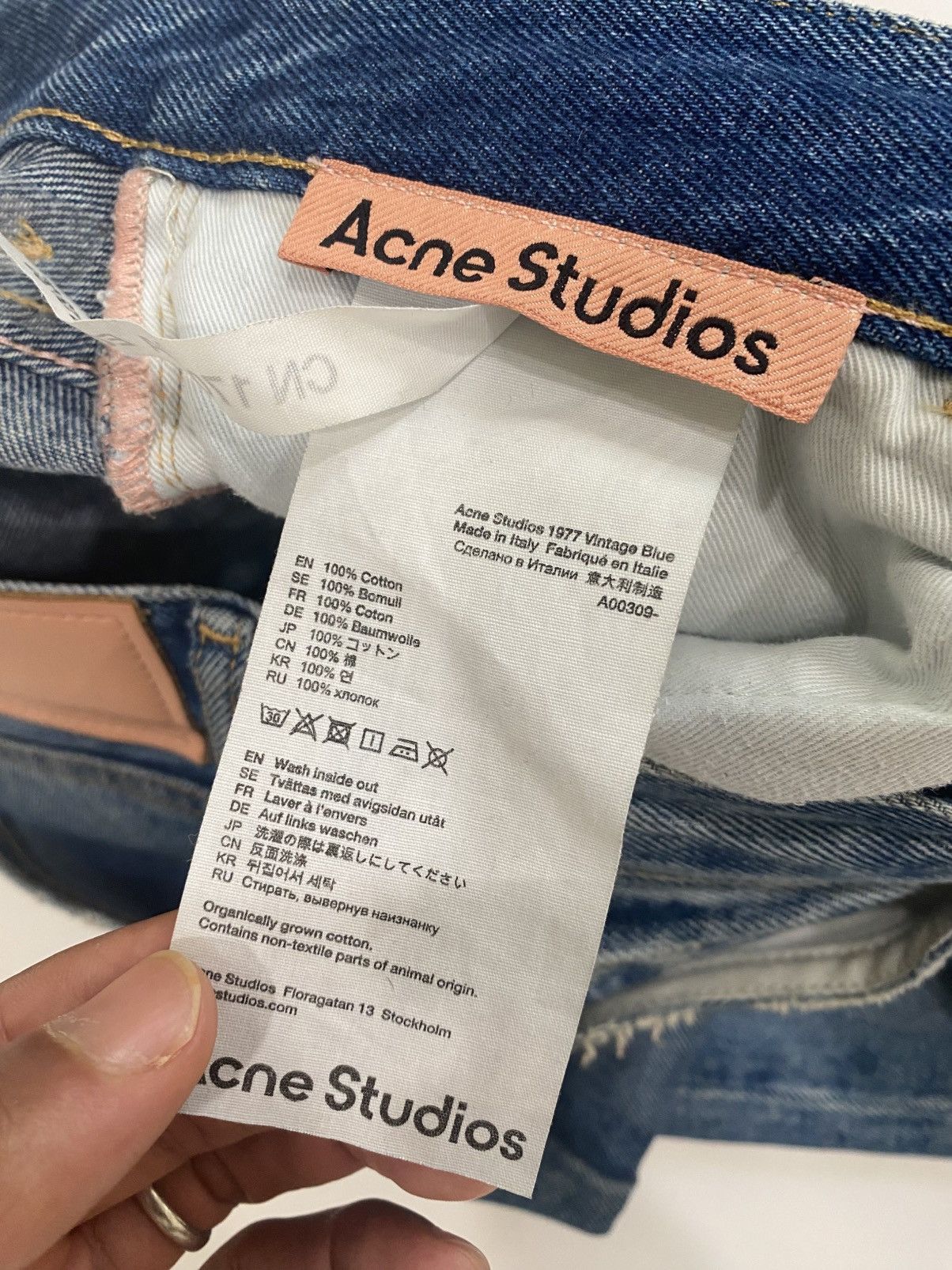 Acne Studios 1977 Vintage Blue Mid-wash Denim Size US 30 / EU 46 - 9 Thumbnail