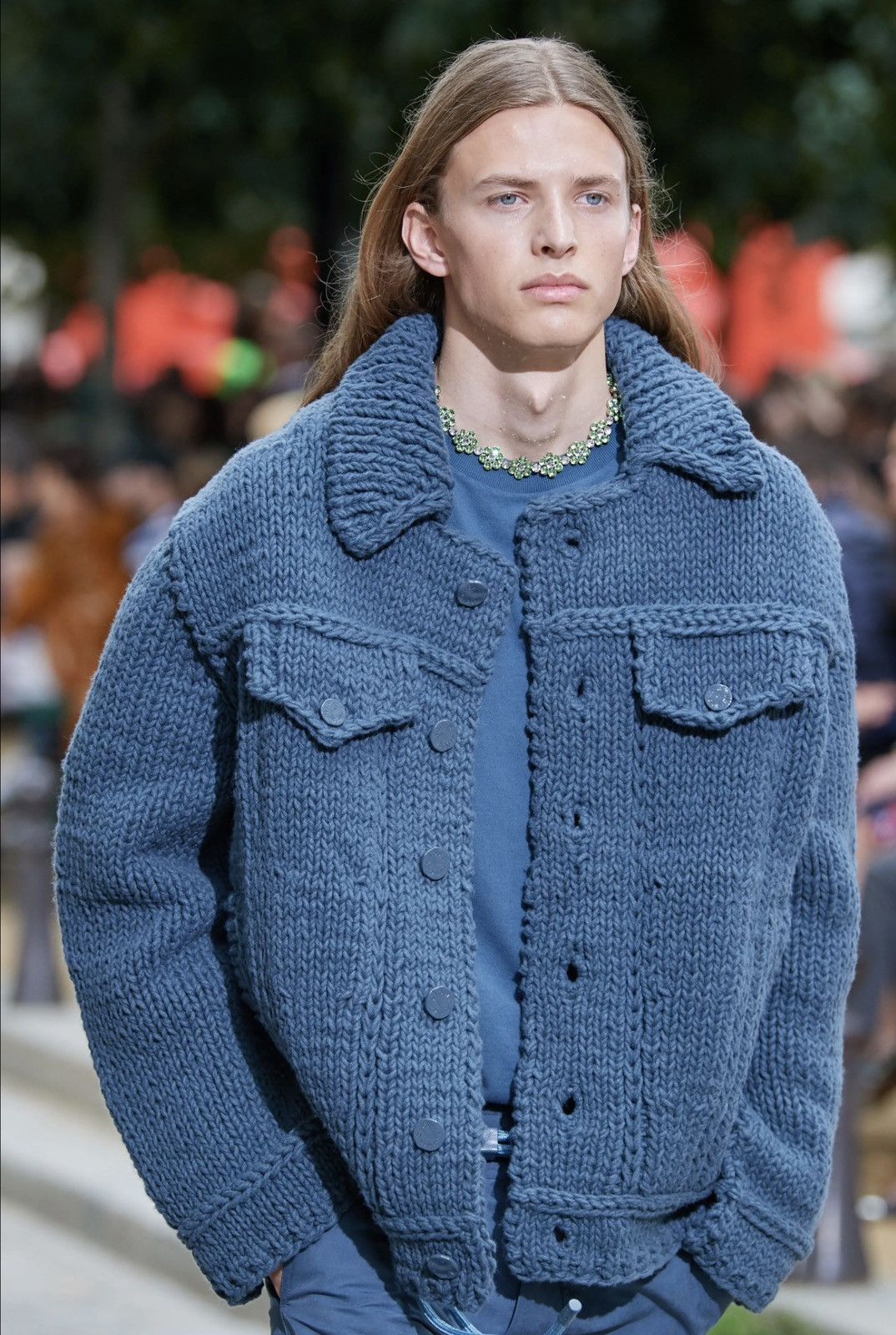 Louis Vuitton Louis Vuitton SS20 Chunky Buttoned Knitted Jacket Virgil Size US L / EU 52-54 / 3 - 2 Thumbnail