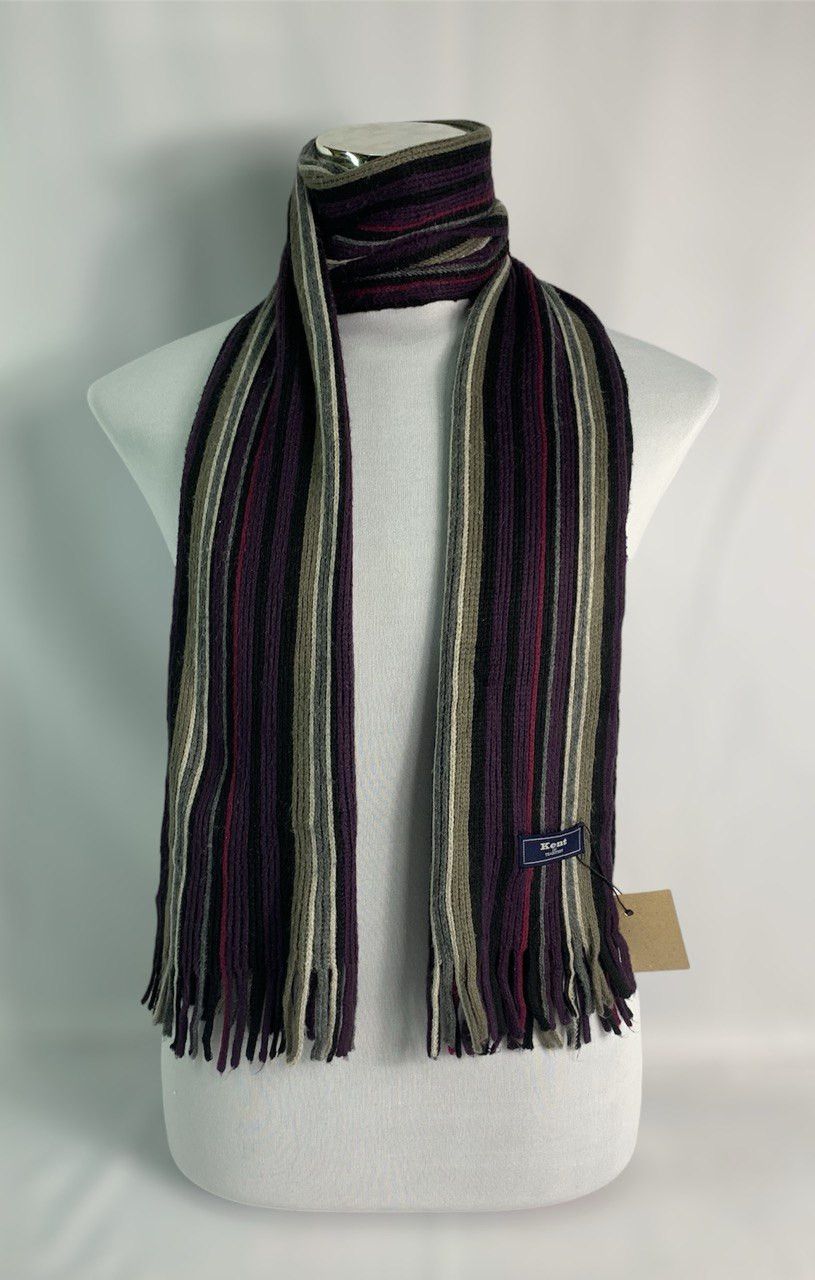 Vintage Kent Stripped Scarf / Muffler / Neckwear Size ONE SIZE - 7 Thumbnail