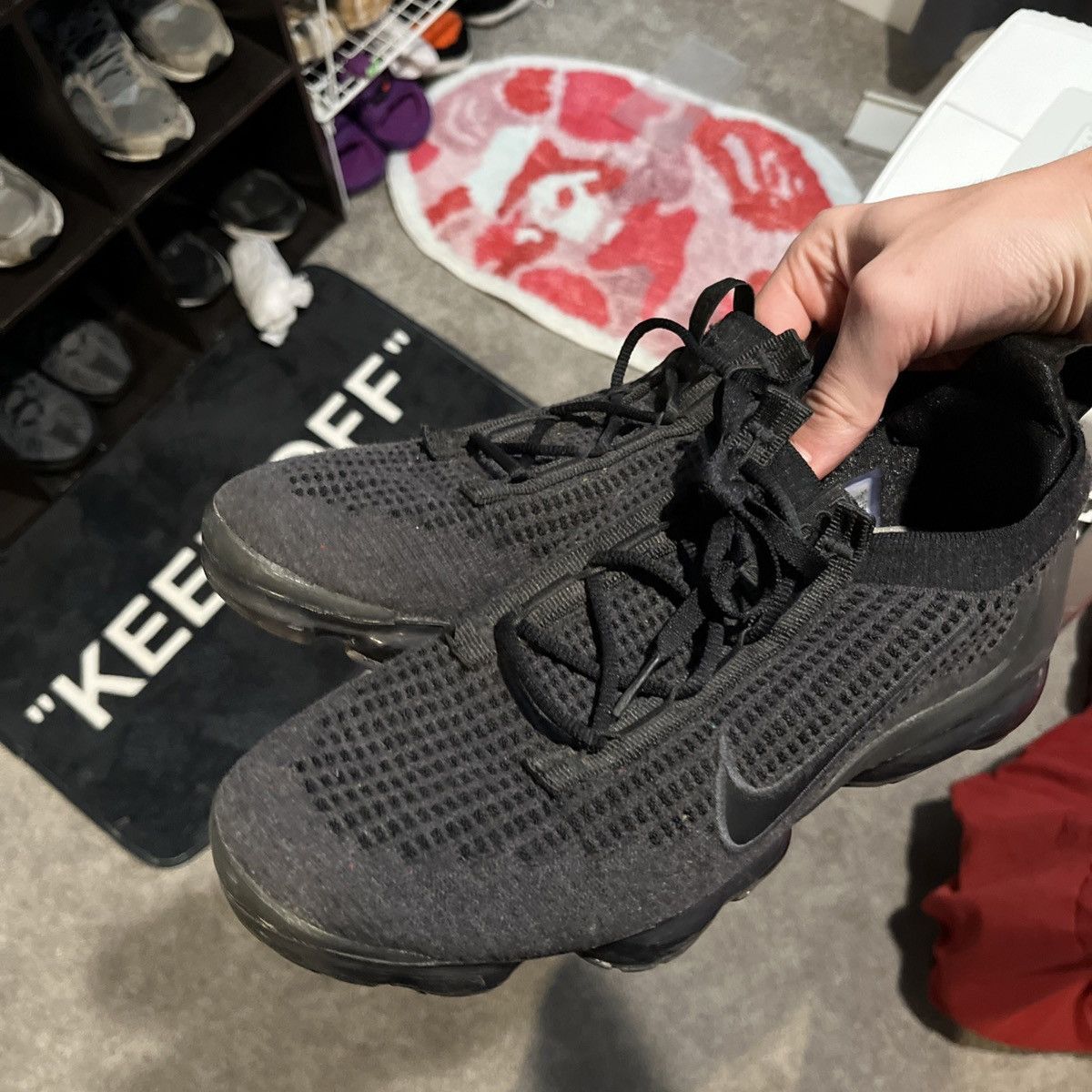 Nike Nike Mens Vapormax Size 8 Black Size US 8 / EU 41 - 5 Thumbnail