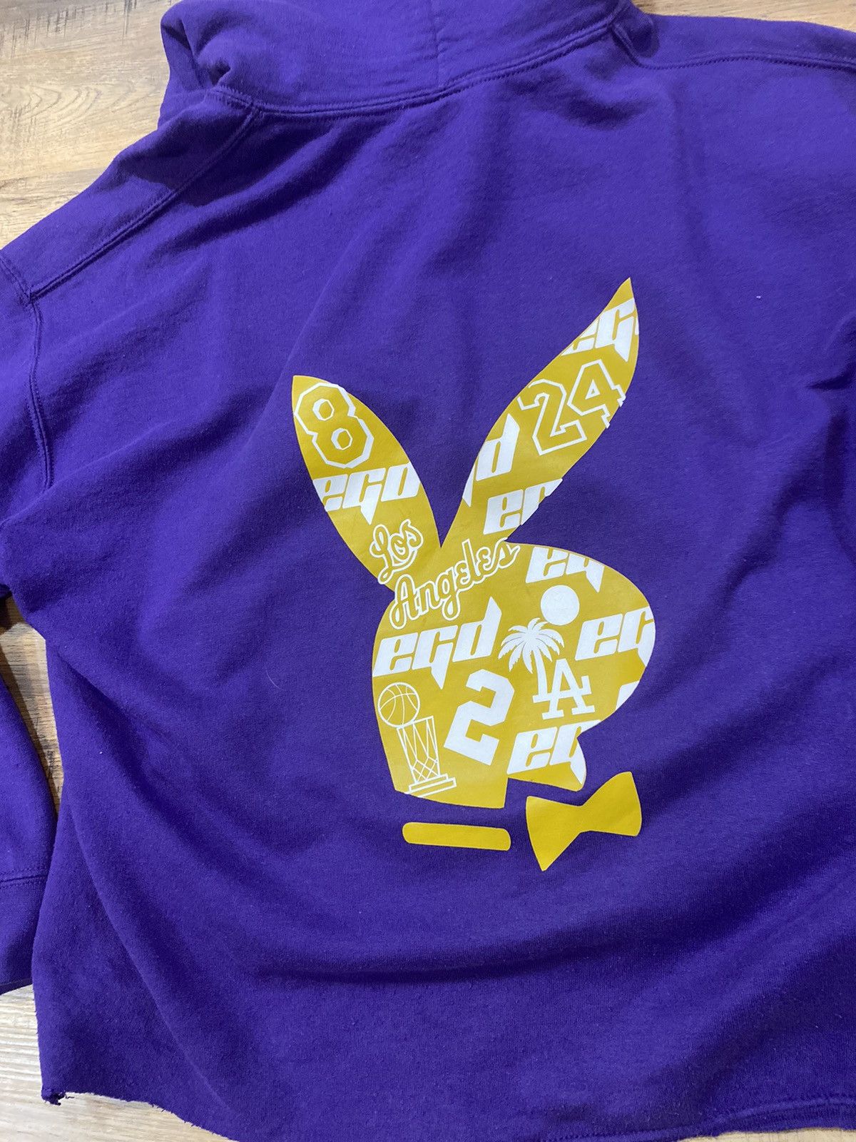 Playboy Play Boy Cropped Purple Hoodie Size US M / EU 48-50 / 2 - 4 Thumbnail
