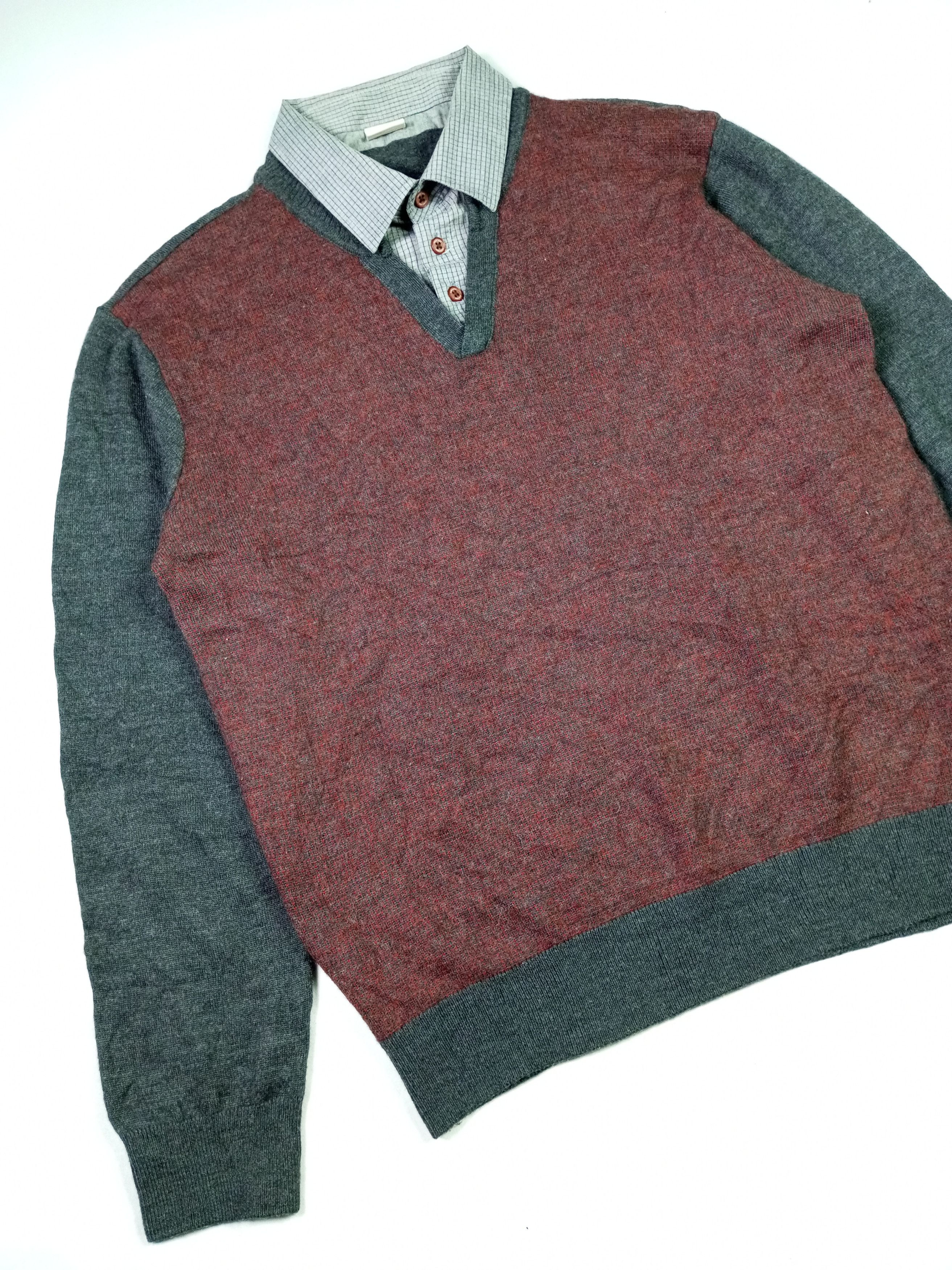 Issey Miyake × Japanese Brand × Le Grande Bleu (L.G.B.) Double Layer Parkland Light Knit Wear Size US L / EU 52-54 / 3 - 3 Thumbnail