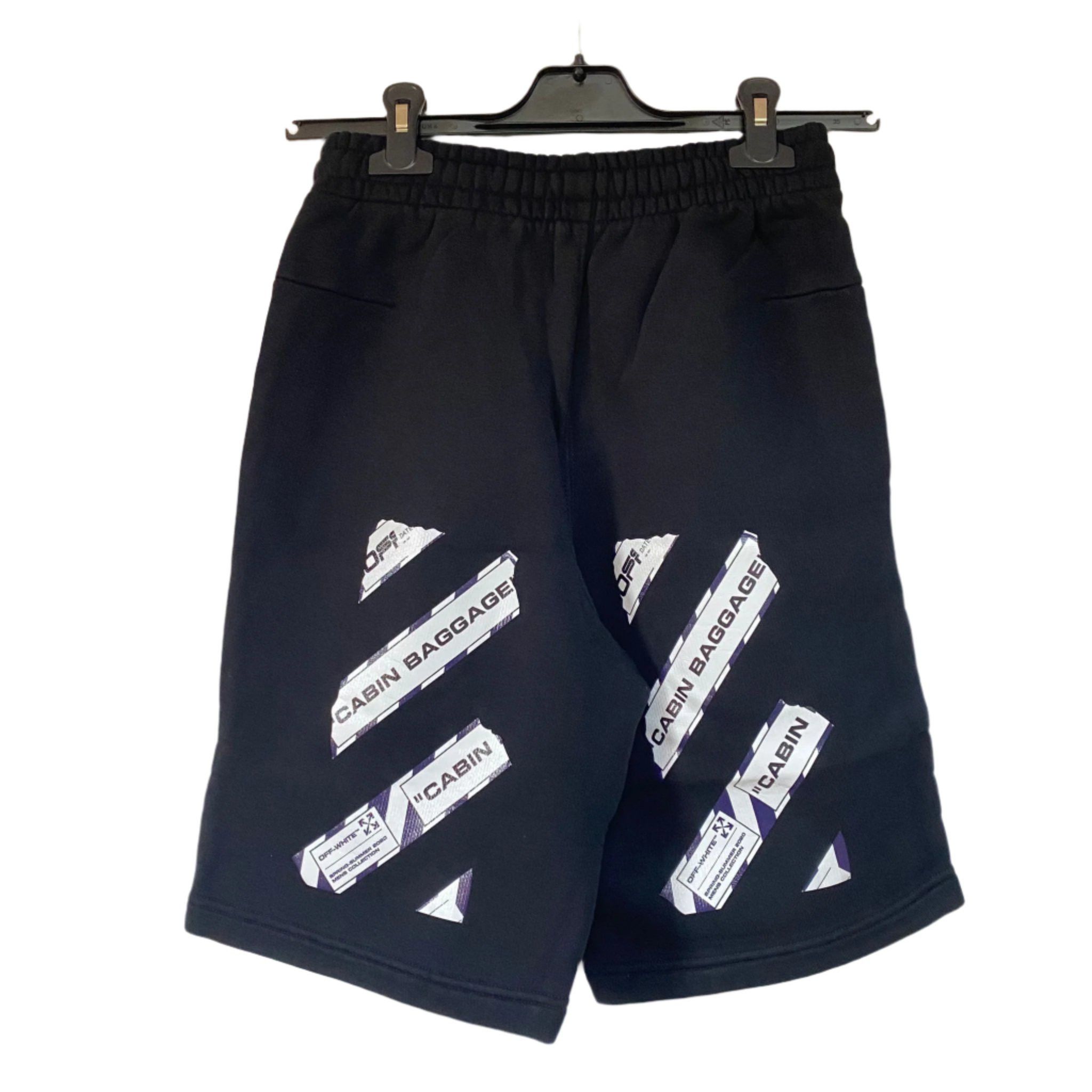Off White Airport Tape Logo Black Sweatpants main image 1
