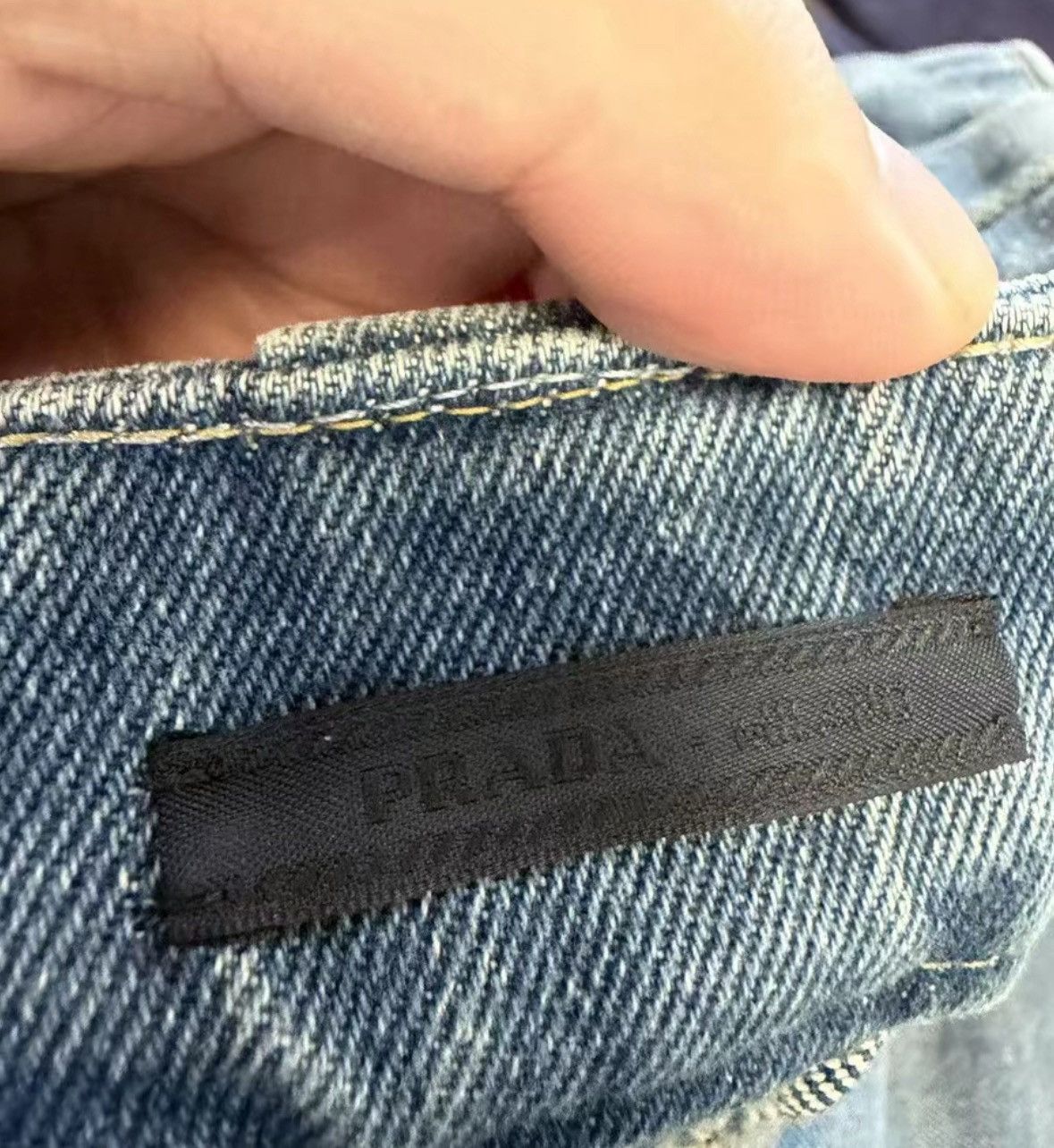 Prada Prada Triangle Logo Blue Jeans Size 52 Size US 36 / EU 52 - 3 Thumbnail