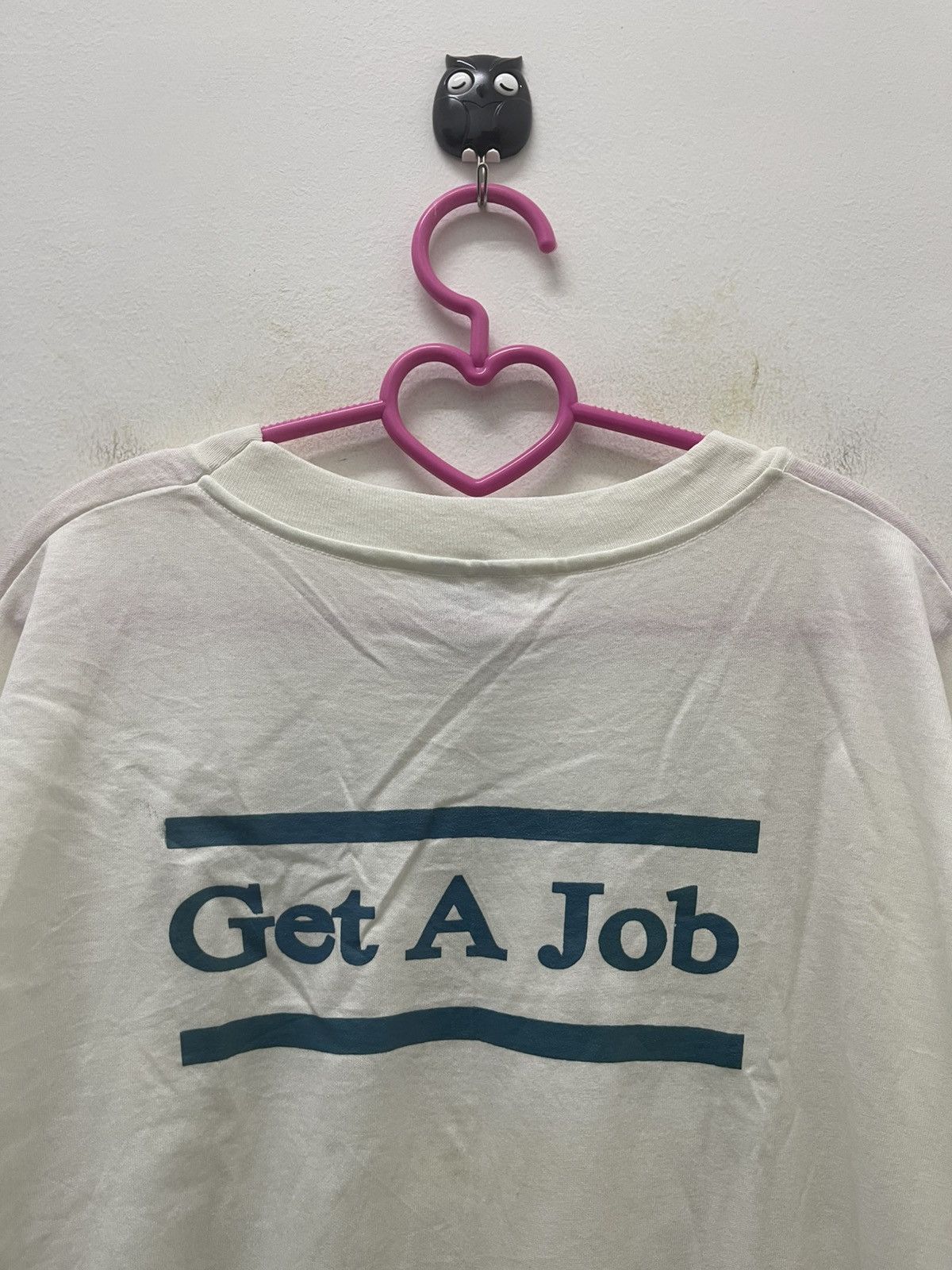 Vintage Rare Vintage GET A JOB Spell Out Hip Hop Rap Tees Size US XL / EU 56 / 4 - 2 Thumbnail
