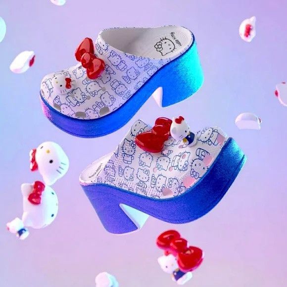 Crocs Crocs clogs platform sanrio hello kitty Size US 9 / IT 39 - 6 Thumbnail