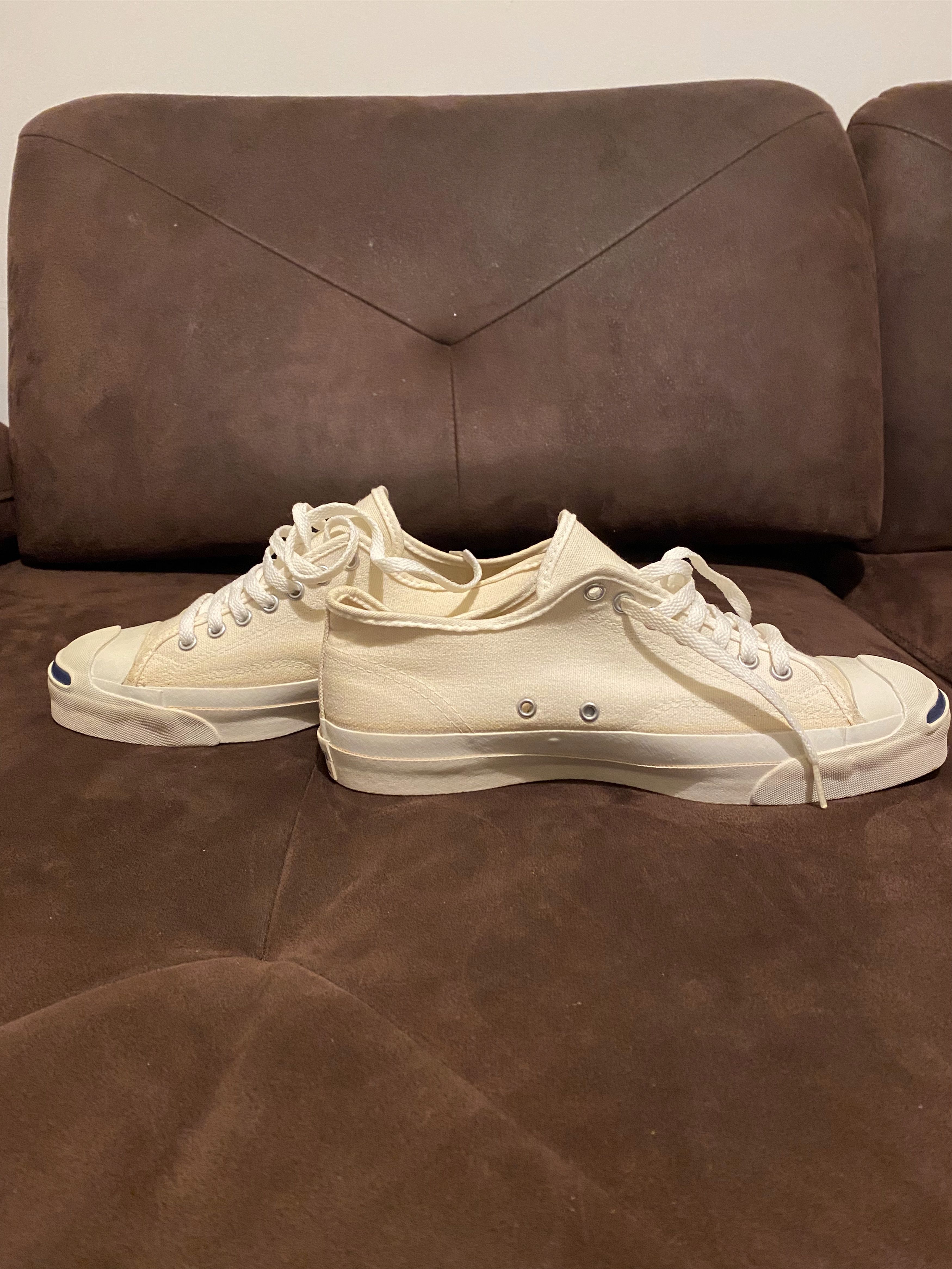 Converse Vintage 90s Converse Jack Purcell Made In USA Blue Smile Size US 8.5 / EU 41-42 - 3 Thumbnail
