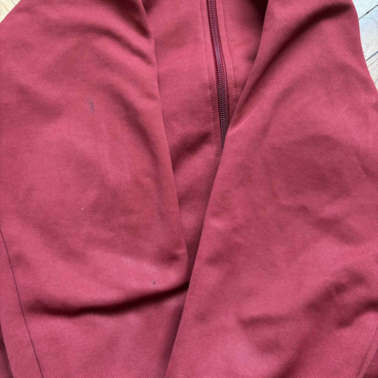 Adidas × Vintage Vintage Y2K Adidas Track Top Jacket Burgundy Mini logo Size US S / EU 44-46 / 1 - 4 Thumbnail