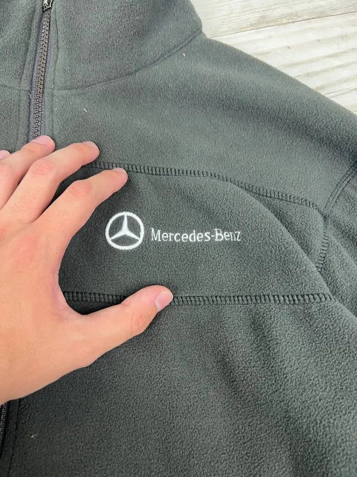 Mercedes-Benz Vintage Mercedes Benz Fleece Jacket Size US L / EU 52-54 / 3 - 5 Thumbnail