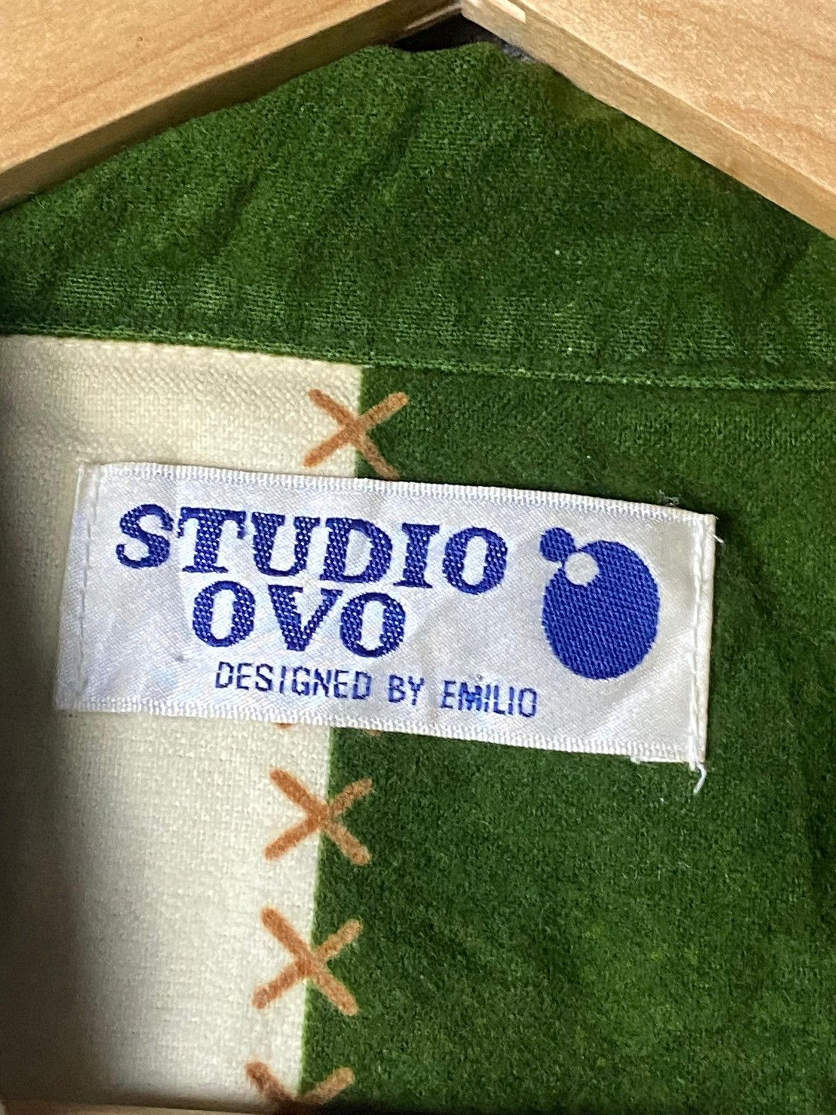 Japanese Brand STUDIO OVO designed By Emilio Patchwork Cardigan (139) Size US S / EU 44-46 / 1 - 7 Thumbnail