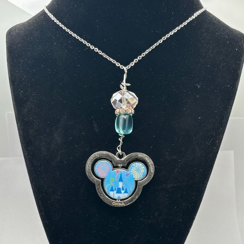 Disney Y2K Silver & Blue Disney Necklace Size ONE SIZE - 2 Thumbnail