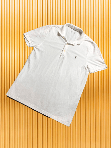 Allsaints × Vintage Allsaints Designer Luxury Polo Shirt Size US M / EU 48-50 / 2 - 1 Thumbnail