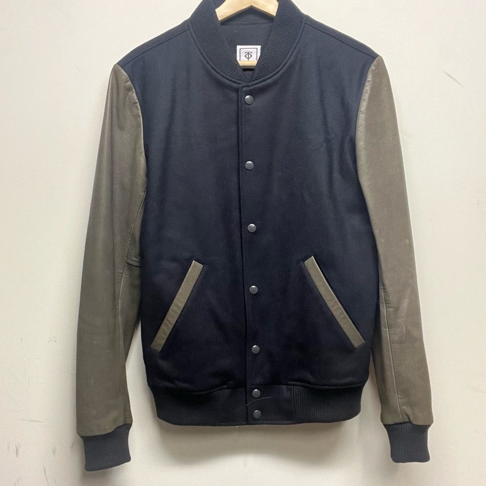 Temple Of Jawnz Temple of Jawnz Navy and Gray Varsity Jacket Size US S / EU 44-46 / 1 - 1 Thumbnail