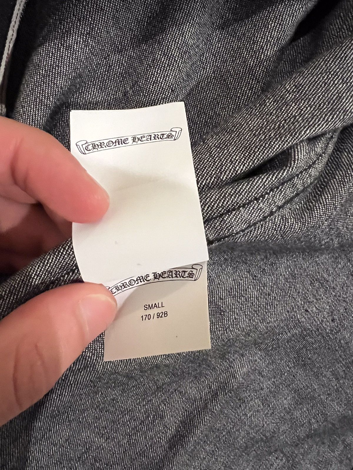 Chrome Hearts Chrome Hearts denim shirt black leather cross Size US S / EU 44-46 / 1 - 5 Thumbnail