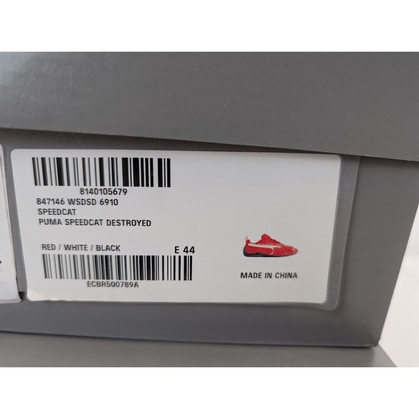 Balenciaga × Puma o1rshd1 Speedcat Destroyed Low Top Sneaker in Red Size US 11 / EU 44 - 23 Thumbnail