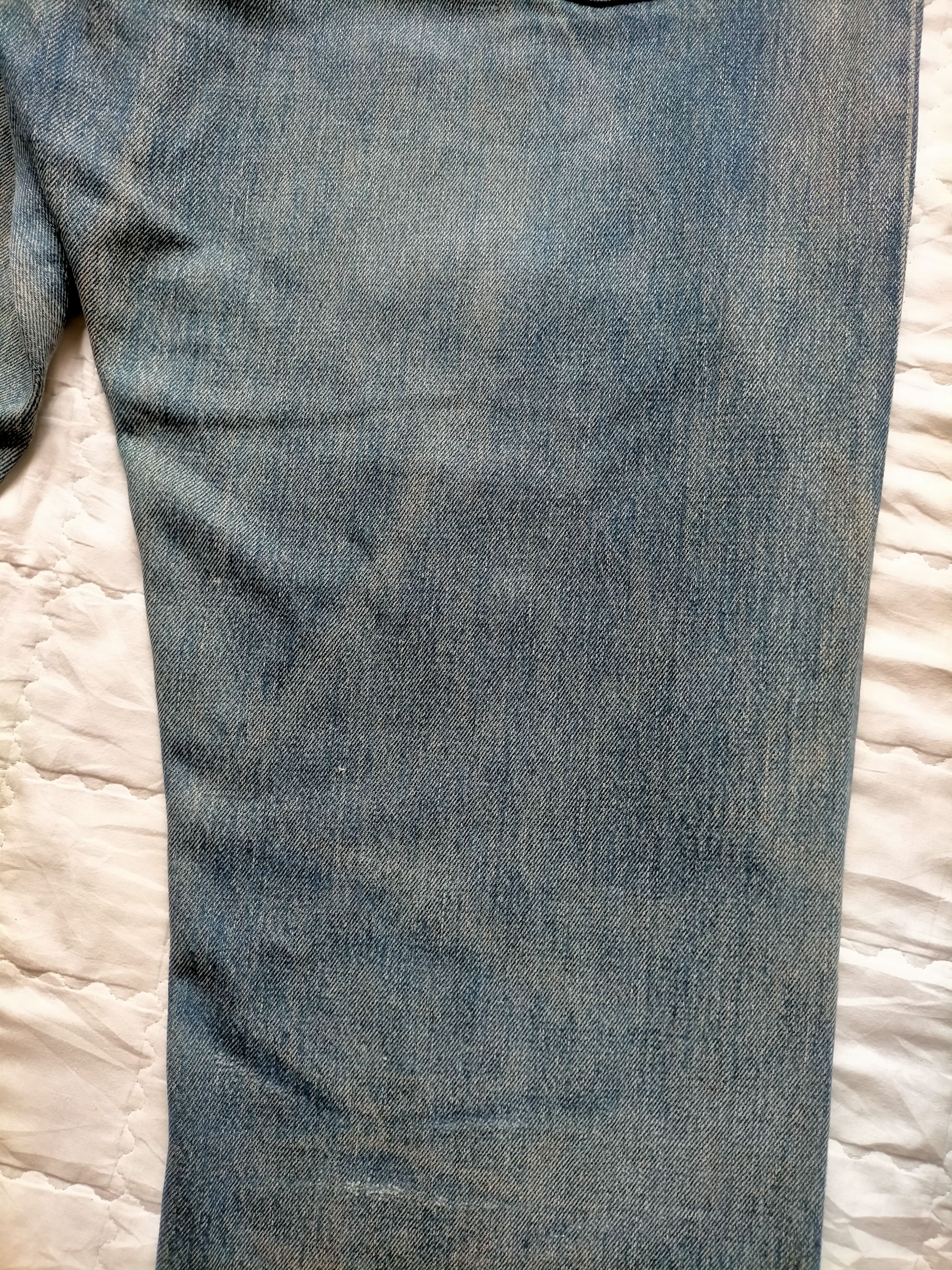 RRL Ralph Lauren RRL Ralph Lauren Selvedge Distressed Blue Jeans Size US 34 / EU 50 - 12 Thumbnail