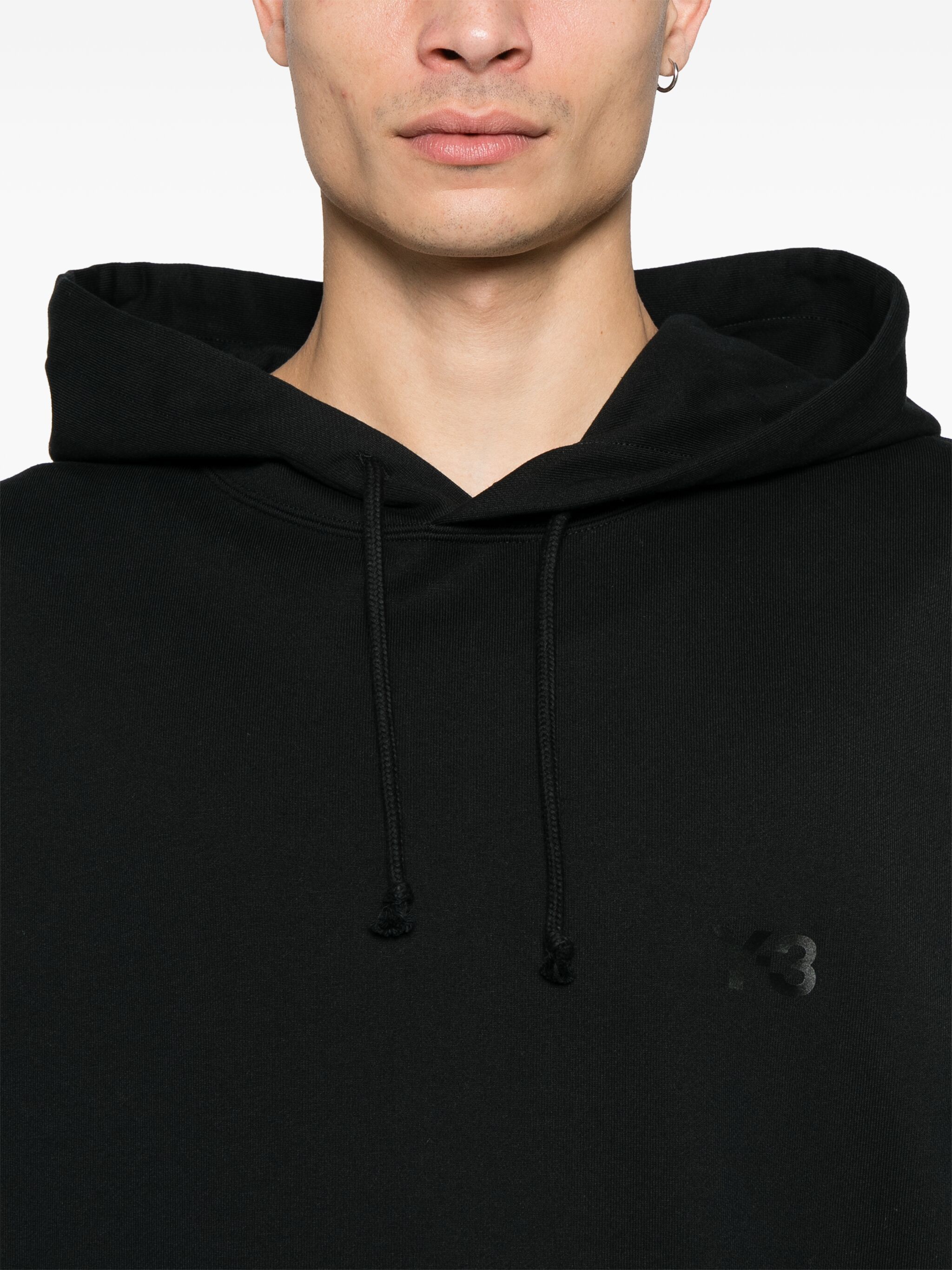 Y-3 o1s22i1n0125 Cotton Hoodie in Black Size US XL / EU 56 / 4 - 4 Thumbnail