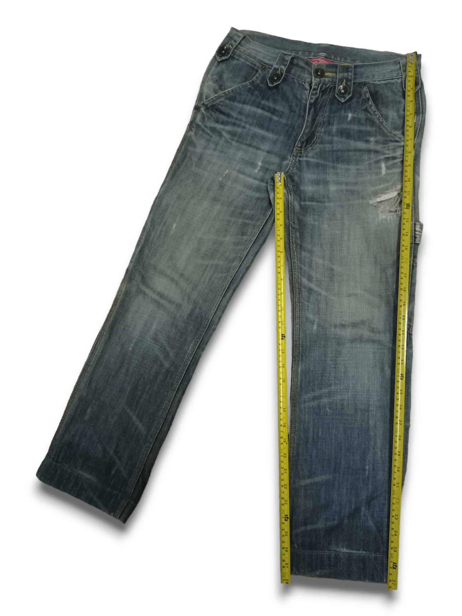 Japanese Brand Vintage Japanese Brand Buckle Back Loose Carpenter Pants Size US 30 / EU 46 - 11 Thumbnail