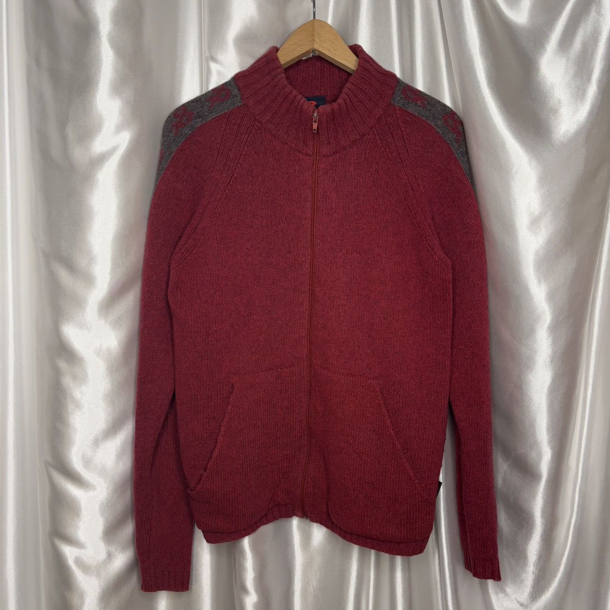 Dolce & Gabbana × Vintage vintage d&g sweater zip woolen burgundy Dolce & Gabbana Size M / US 6-8 / IT 42-44 - 1 Thumbnail