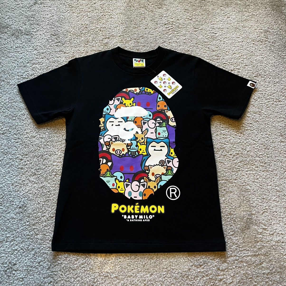 Bape × Pokemon Bape x Pokemon Baby Milo Ape Head Tee Size S / US 4 / IT 40 - 1 Thumbnail