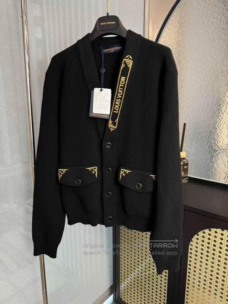 Louis Vuitton Louis Vuitton FW25 Gold Embroidery Cardigan. Size US S / EU 44-46 / 1 - 1 Thumbnail