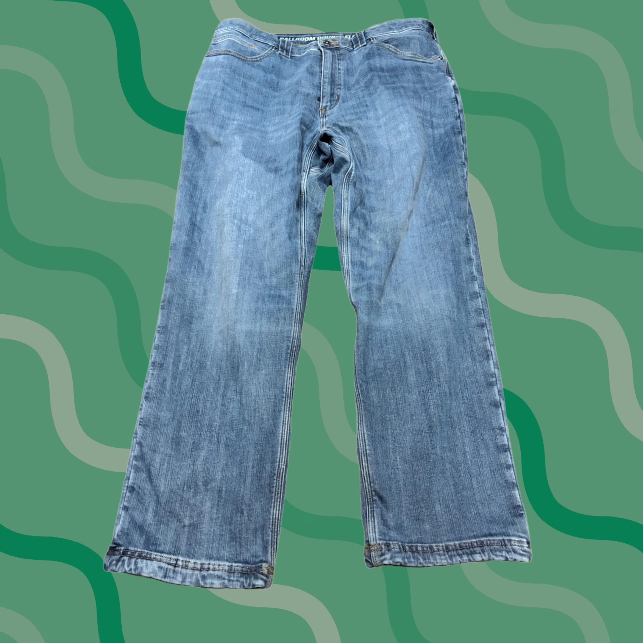 Duluth Trading Company Duluth Trading Co Jeans Men 36x30 Blue Standard Fit Ballroom Double Flex Stretch Mid Rise Size US 36 / EU 52 - 1 Thumbnail