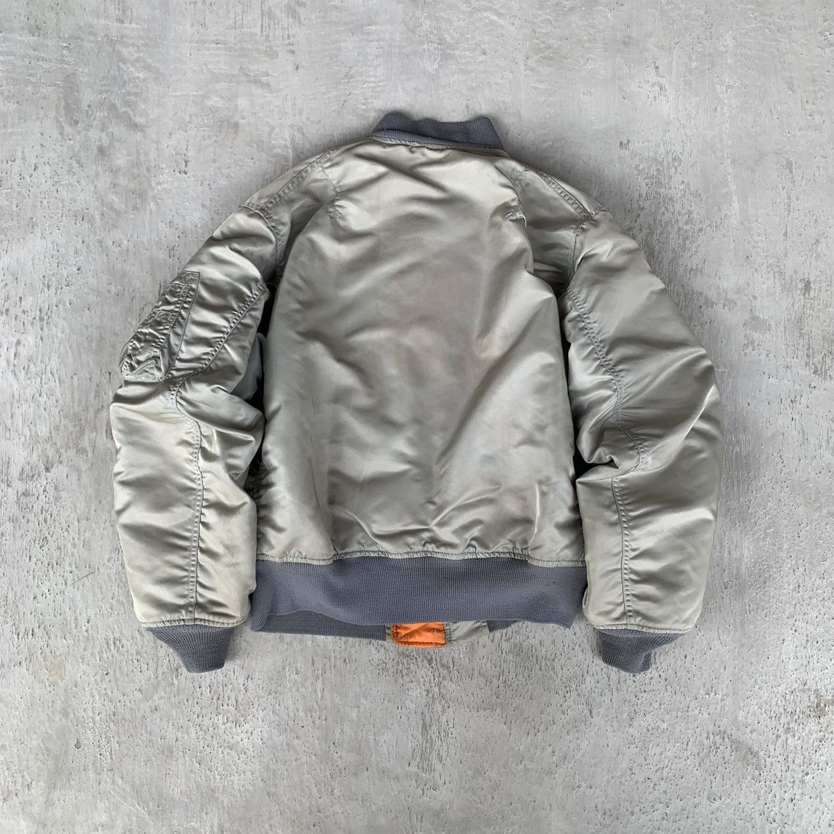 Other GREENBERIER Bomber MA-1 flight natural faded vintage jacket Size US M / EU 48-50 / 2 - 19 Thumbnail