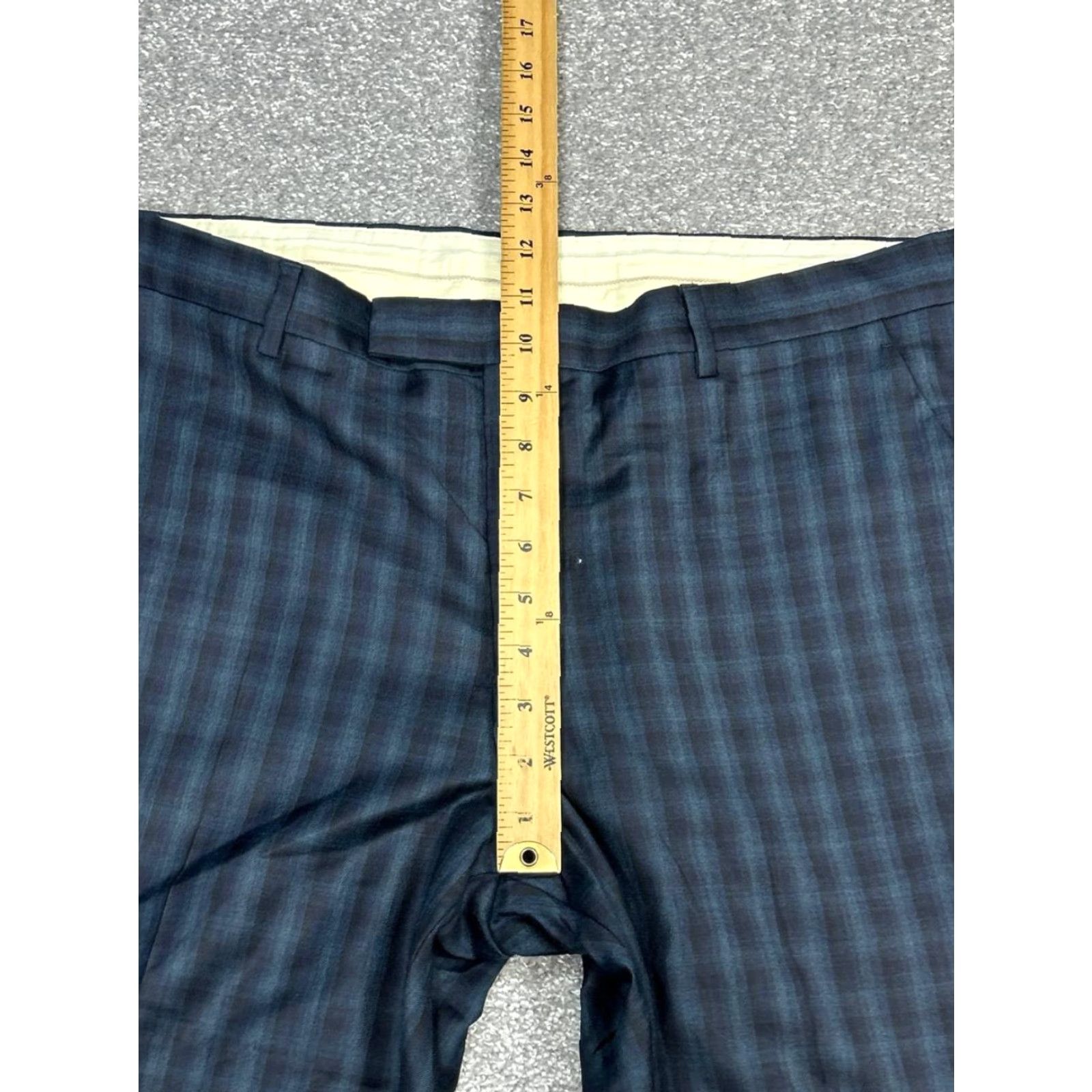 Paul Smith Paul Smith Mens Dress Pants 44 Multicolor Wool Plaid Mid Rise Straight Leg Formal Dress Pants Mens Size US 44 / EU 60 - 5 Thumbnail