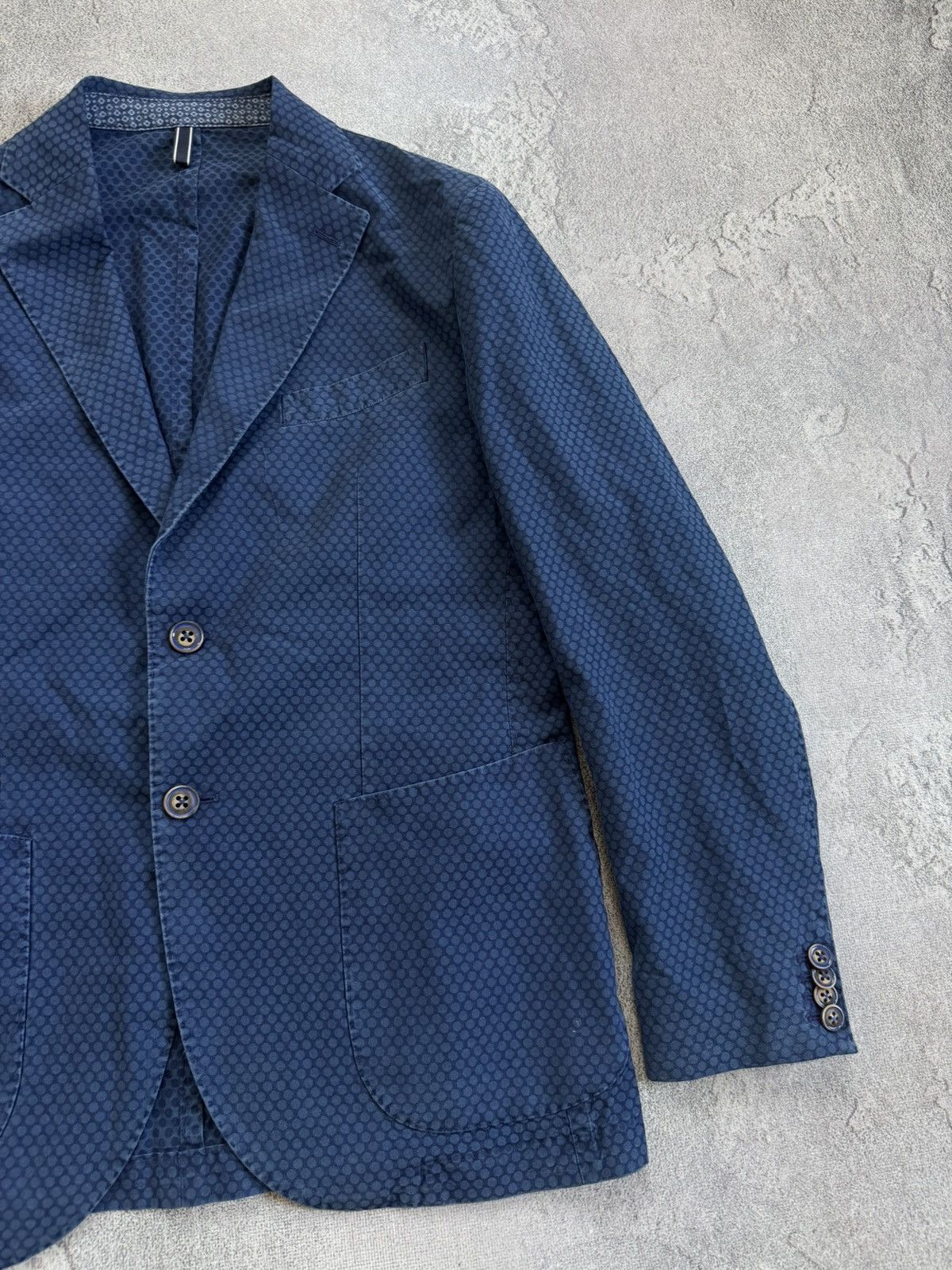 L.B.M. 1911 L.B.M. 1911 tailored cotton dotted blazer casual jacket Size 50R - 8 Thumbnail