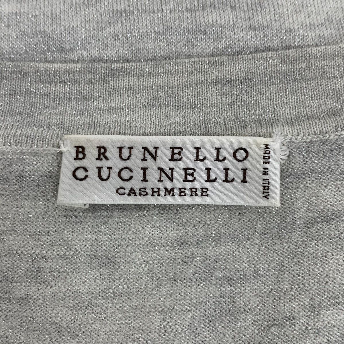 Brunello Cucinelli Brunello Cucinelli Cashmere Short Sleeve T-shirt K26WX Size S / US 4 / IT 40 - 5 Thumbnail