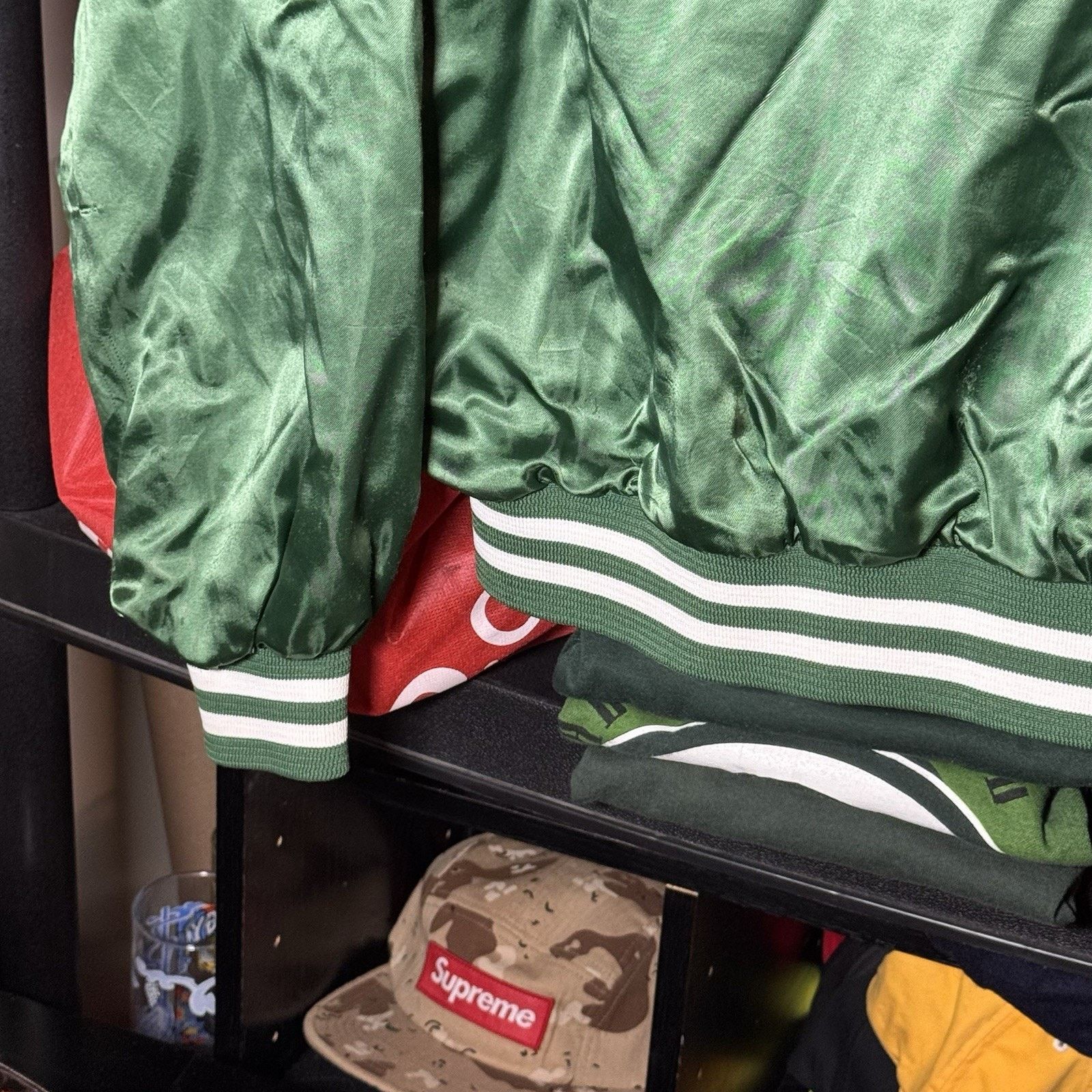 Chalk Line × Vintage VTG Chalkline Michigan St. Spartans Satin Bomber Jacket XL Size US XL / EU 56 / 4 - 6 Thumbnail
