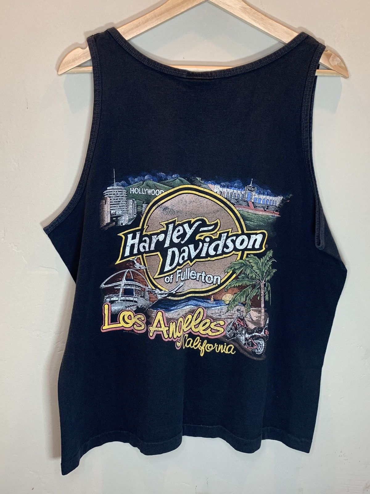 Harley Davidson *RARE* Vintage 1992 Harley Davidson Panther Los Angeles Tank Size US L / EU 52-54 / 3 - 2 Thumbnail