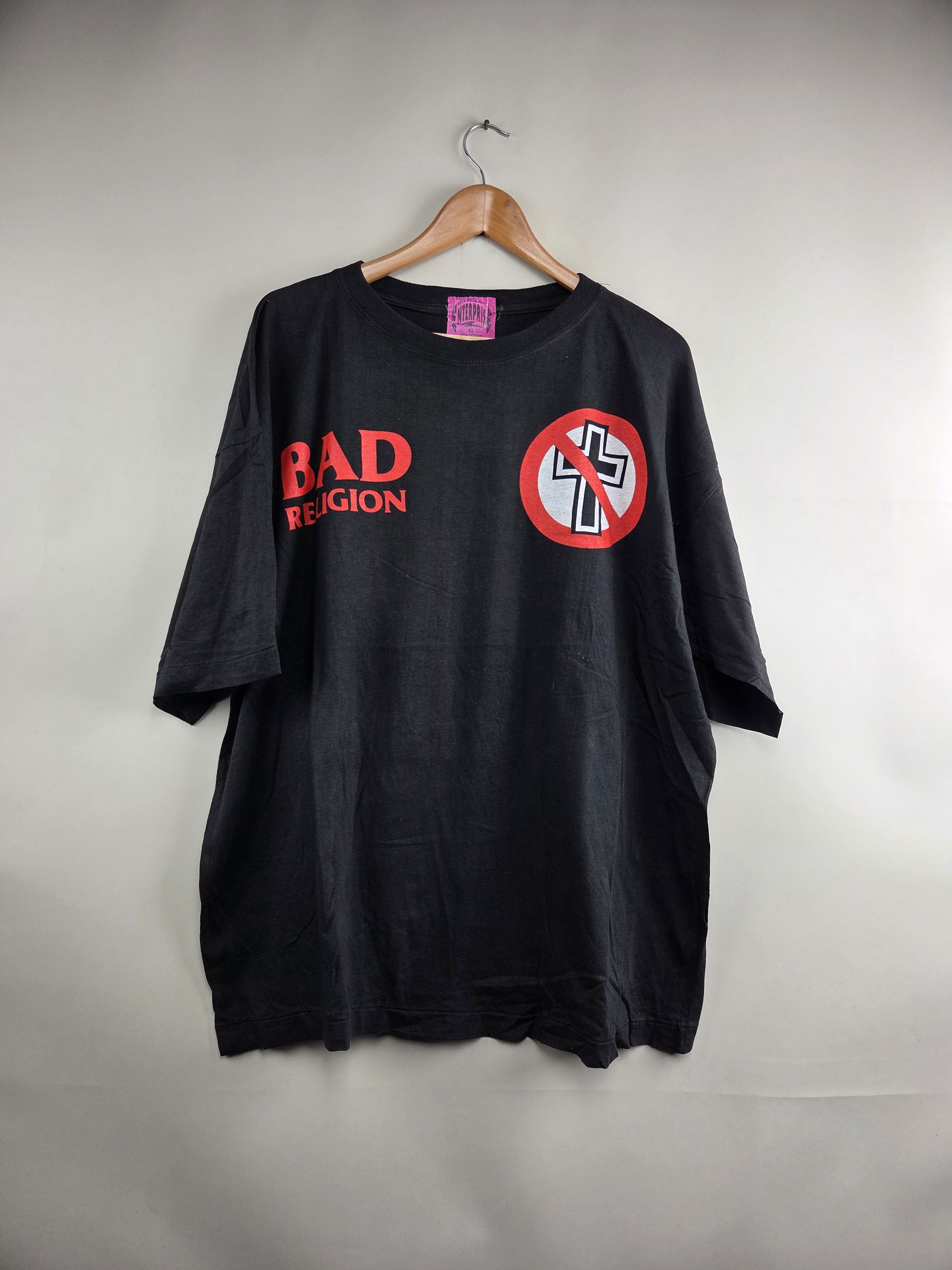 Band Tees × Vintage 90s Bad Religion Euro Punk vintage shirt XL 25.5" 29" Size US XL / EU 56 / 4 - 1 Thumbnail