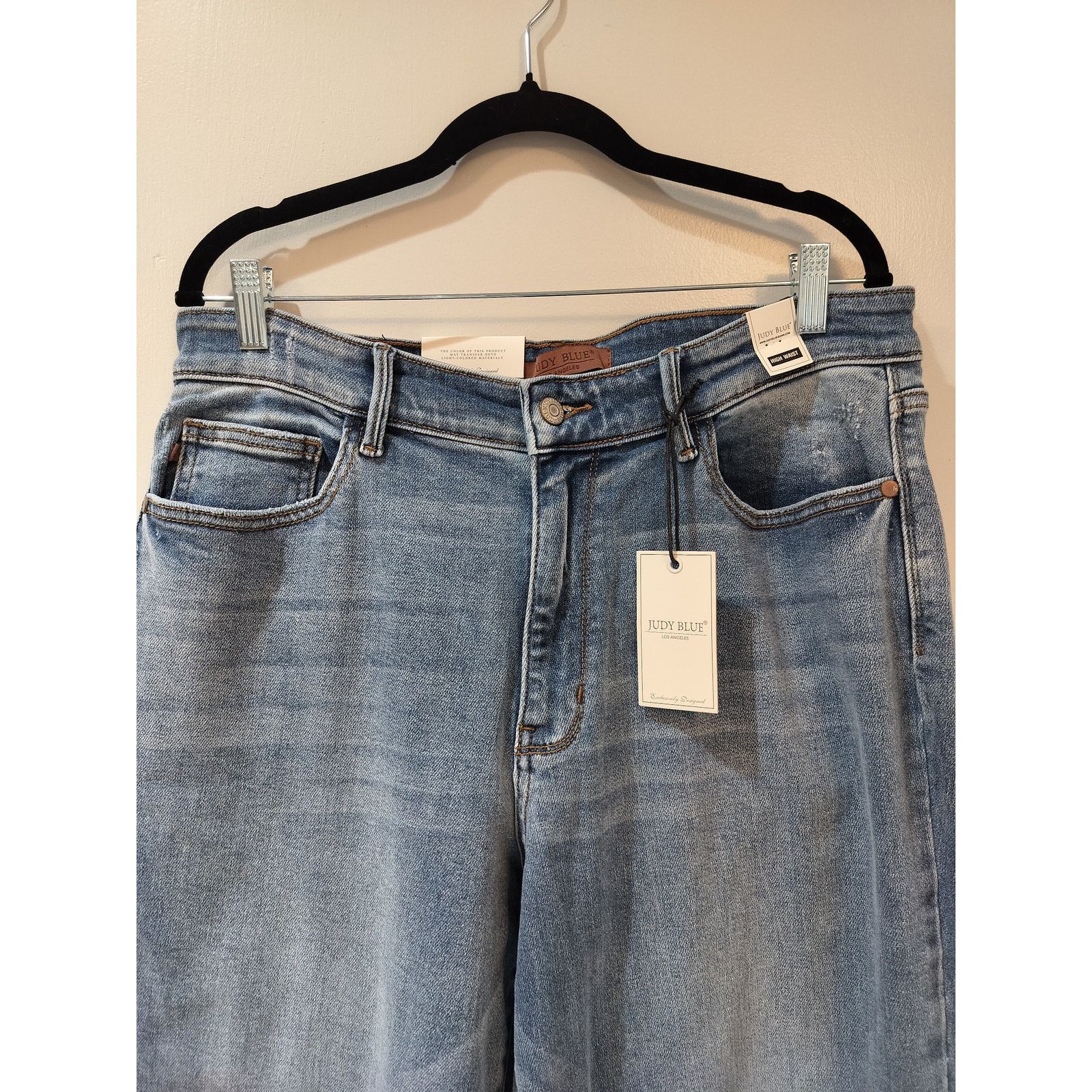 Judy Blue Judy Blue Women's High Waist Wide Leg Jeans - Size 14W Size 34" / US 12 / IT 48 - 3 Thumbnail