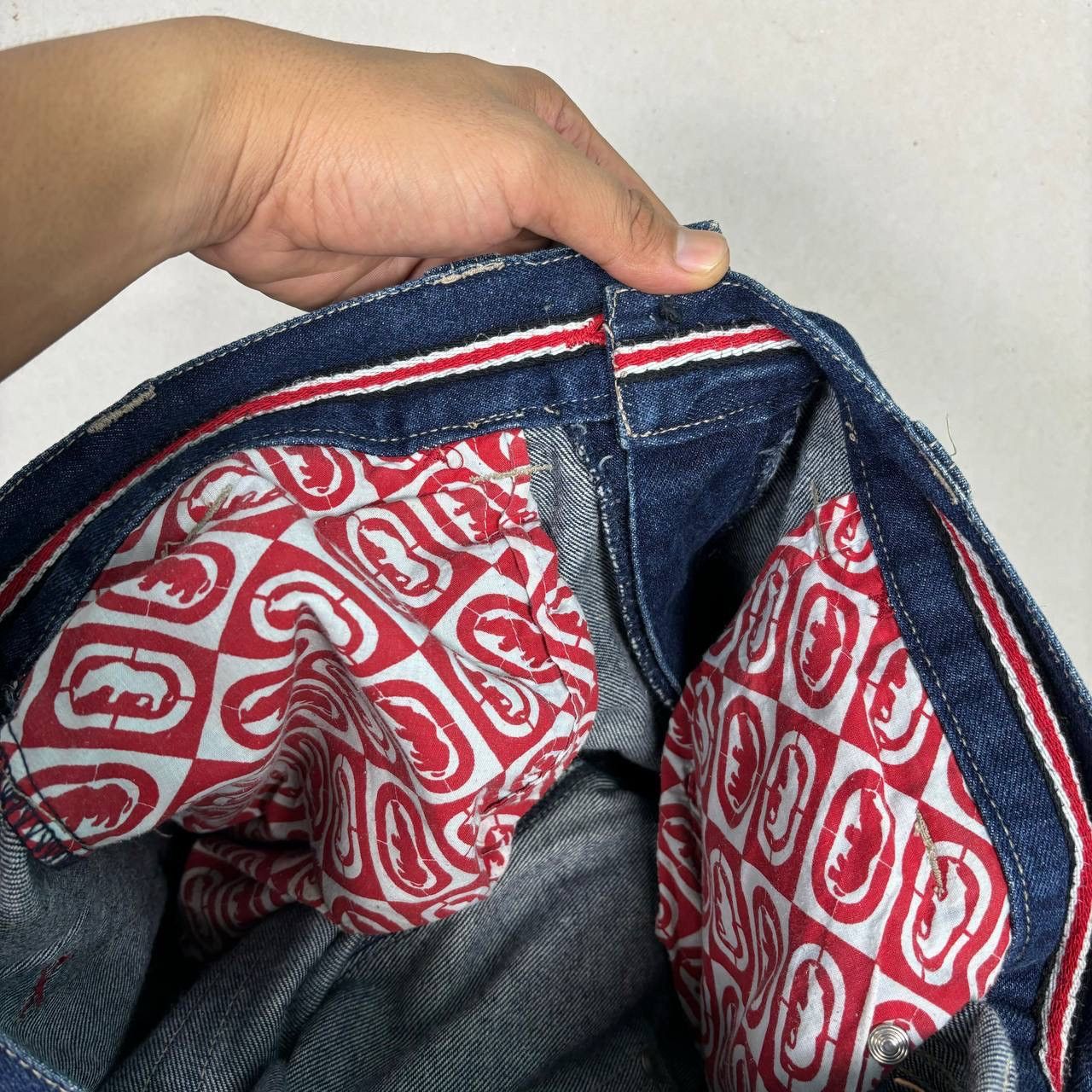 Ecko Unltd. Vintage ECKO UNLTD Distress Jeans Baggy Style Denim Size US 34 / EU 50 - 11 Thumbnail