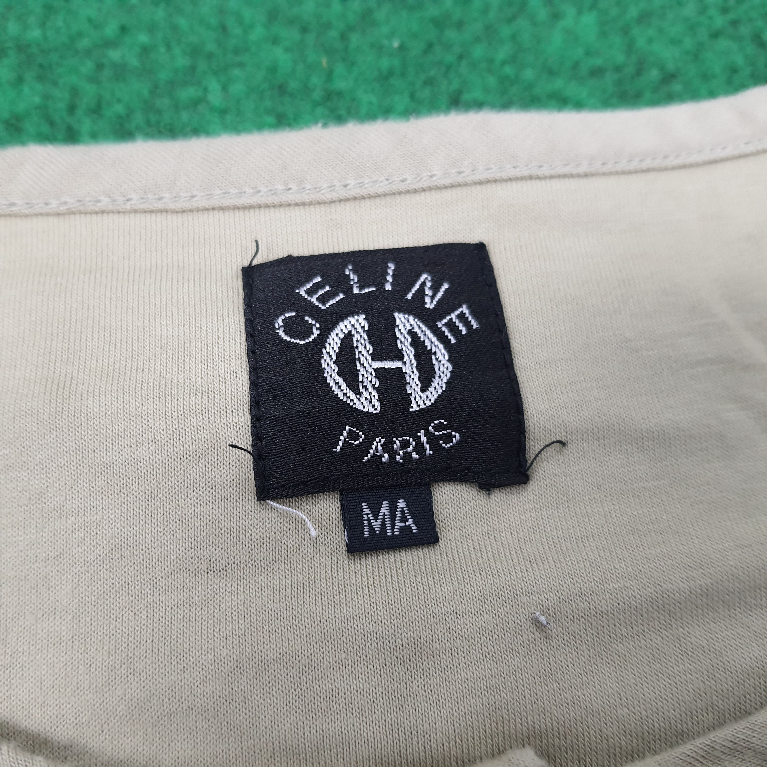 Celine Vintage Celine Paris Italian Designer Button T-shirt Size US L / EU 52-54 / 3 - 5 Thumbnail