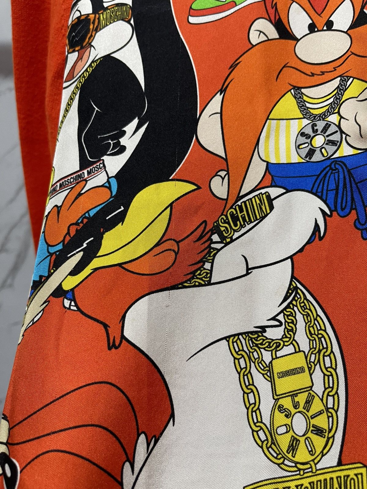 Moschino Moschino x Looney Tunes Silk Print & Wool Slik Knit Size M / US 6-8 / IT 42-44 - 9 Thumbnail