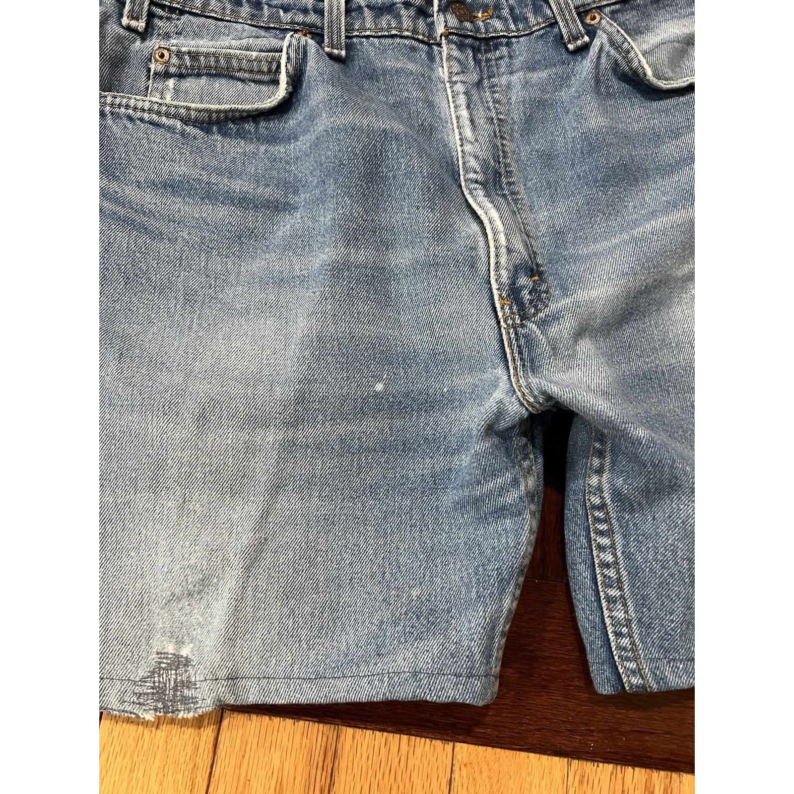 Levi's Vintage Levis Cut Off Shorts 38 Blue Jorts Denim Jeans 505 Size US 38 / EU 54 - 4 Thumbnail