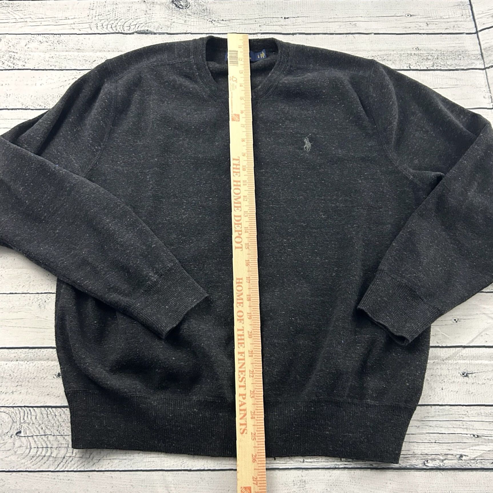 Ralph Lauren Polo Ralph Lauren Pullover Crewneck Sweater Men's L Dark Gray Size US L / EU 52-54 / 3 - 4 Thumbnail