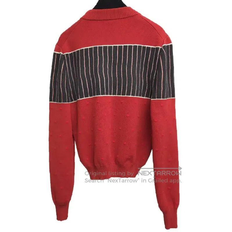 Louis Vuitton Louis Vuitton Red Wool Striped Sweater . Size S / US 4 / IT 40 - 6 Thumbnail