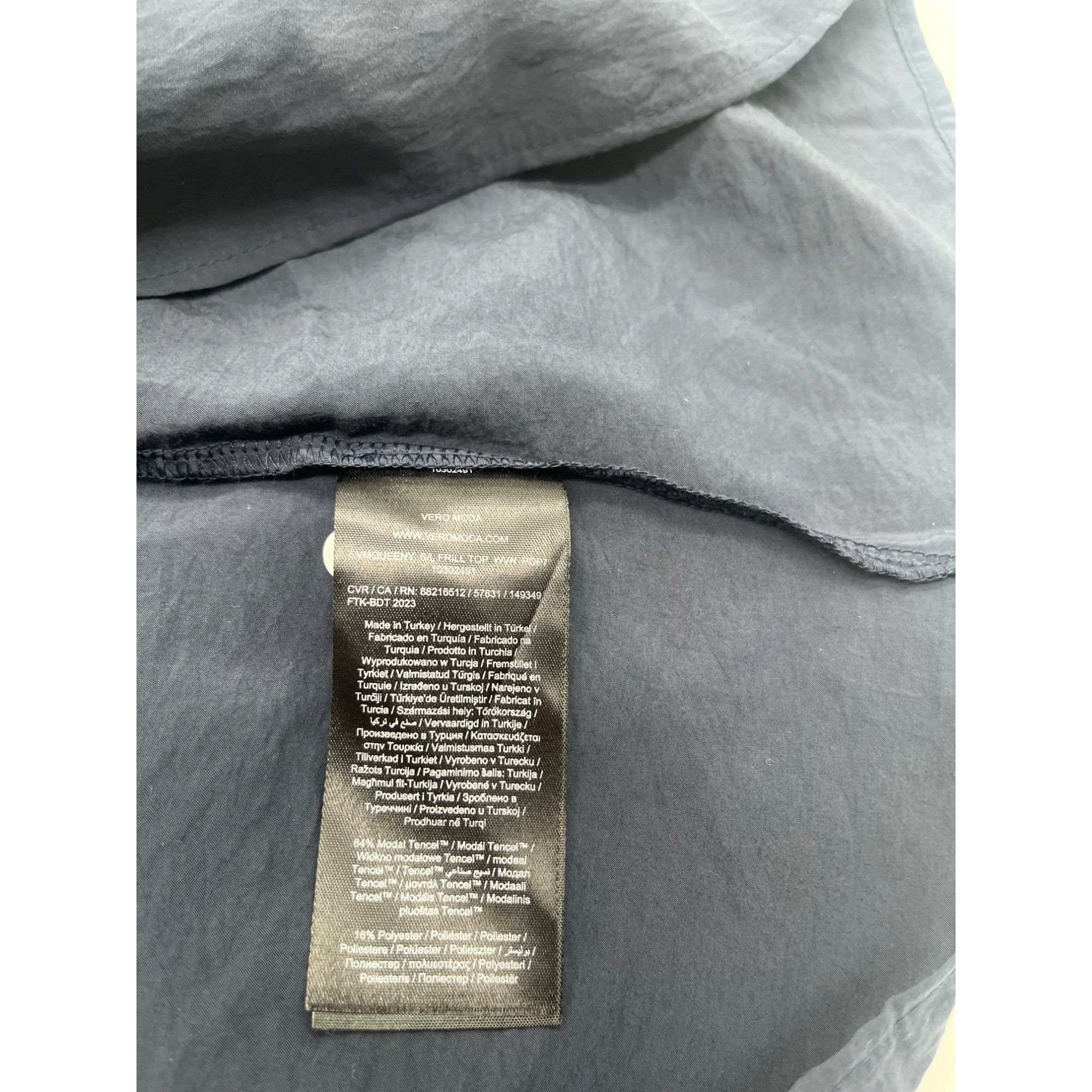 Other Vero Moda Ruffle Neck Detail Cami Top, Navy Blazer, Sz. S Size S / US 4 / IT 40 - 8 Thumbnail