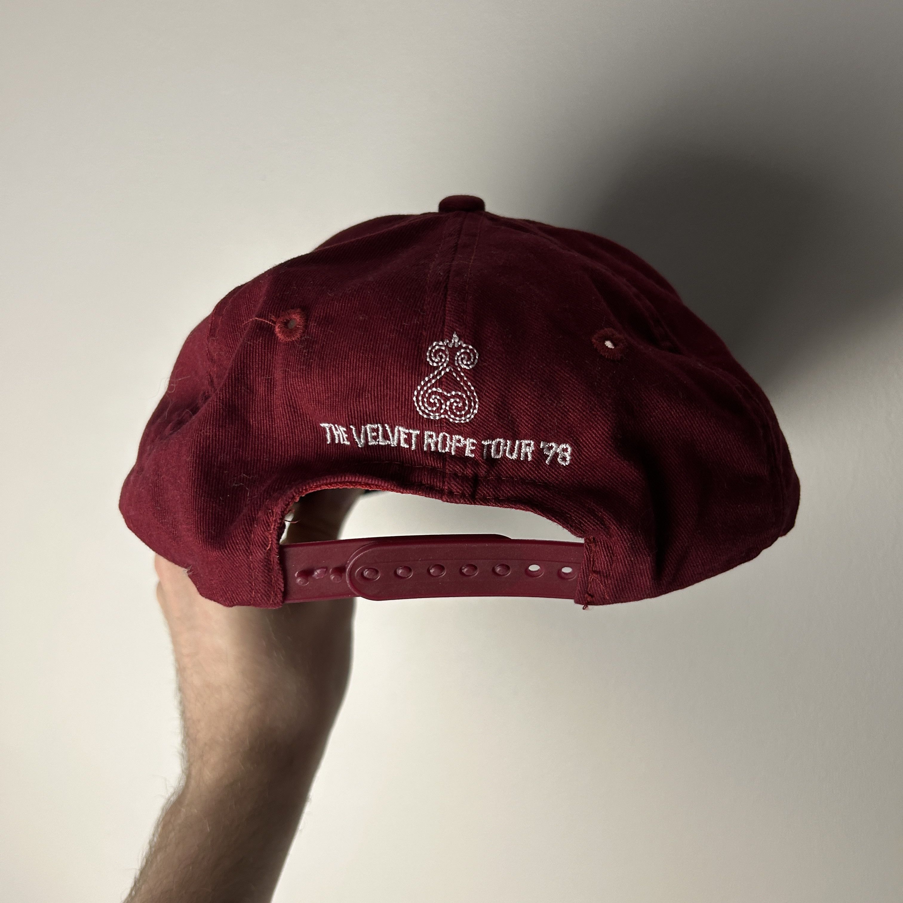 Vintage Vintage Janet Jackson The Velvet Rope 1998 Tour Snapback Hat Size ONE SIZE - 2 Thumbnail