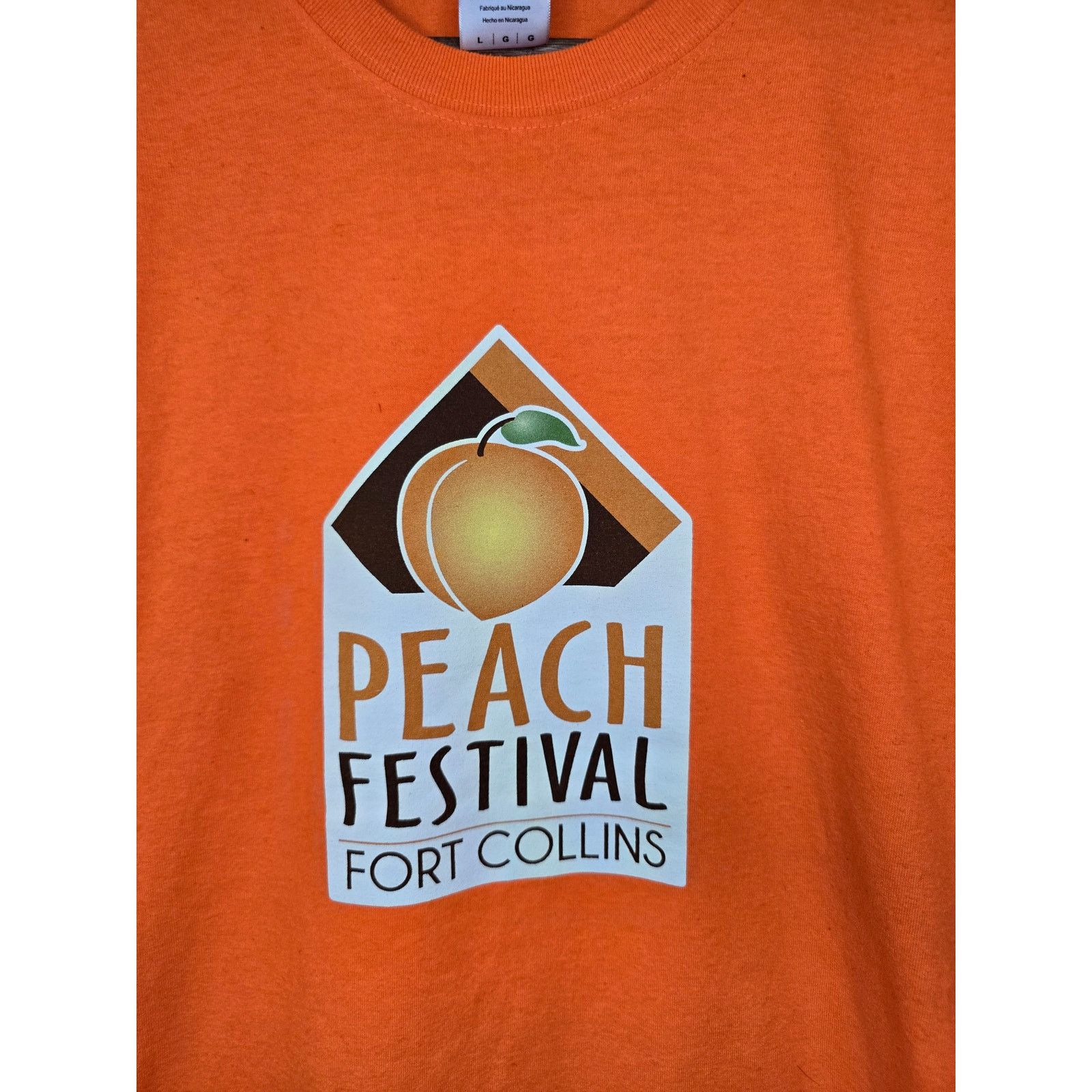 Gildan Peach Festival Orange Fort Collins Volunteer Festival Shirt Size US L / EU 52-54 / 3 - 2 Thumbnail