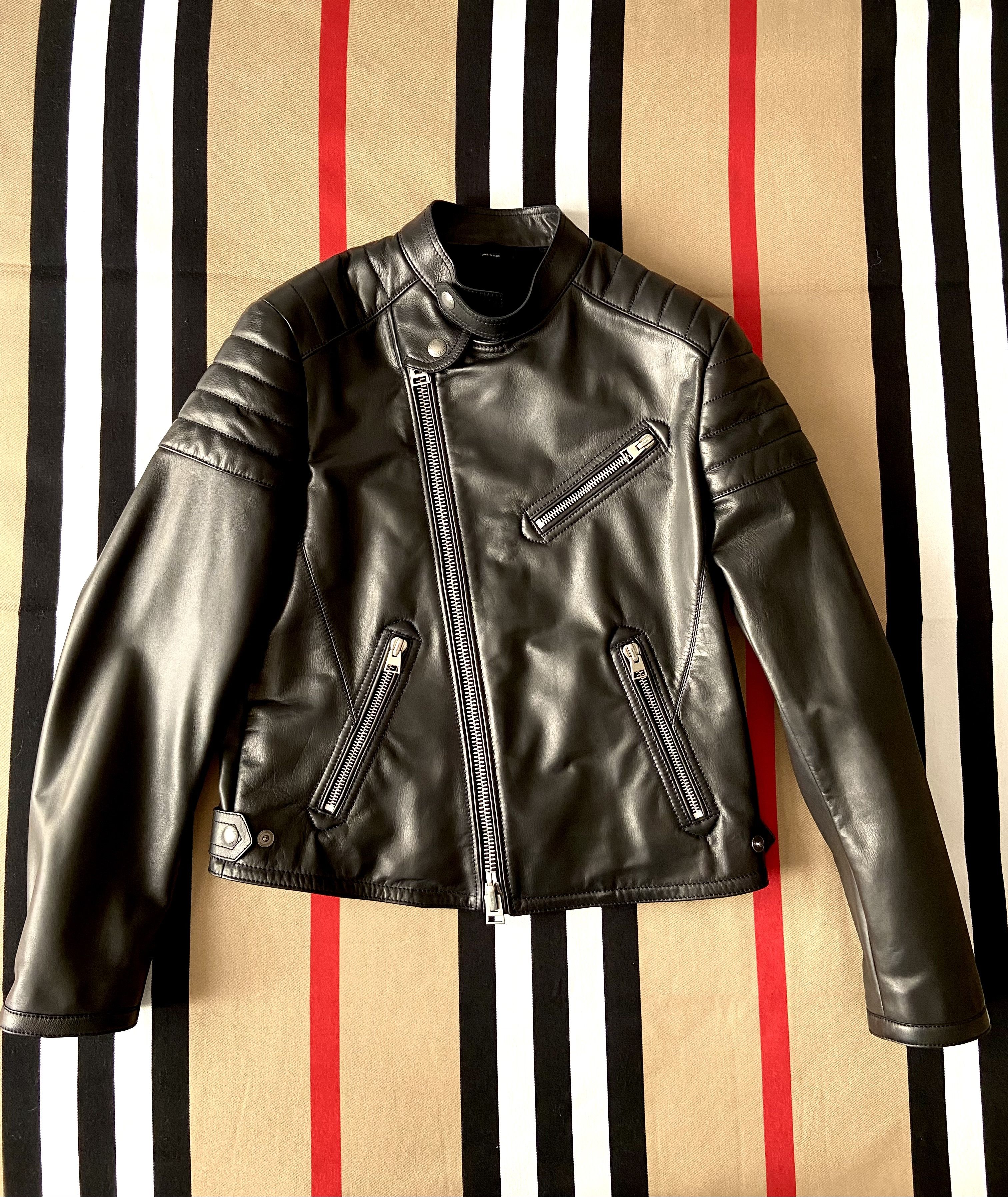 Tom Ford New Tom Ford Leather Biker Jacket Black Size US L / EU 52-54 / 3 - 1 Thumbnail